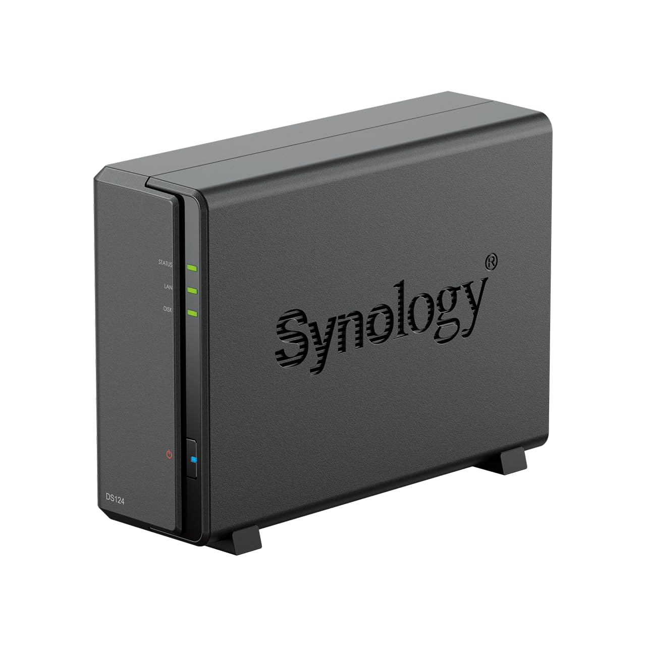 Synology Diskstation Ds124 1 Bay 3.5Inch Diskless 1Xgbe Nas (Tower), Realtek Rtd1619B Quad Core. 1.4Ghz, 1Gb Ram, 2Xusb3   2 Yr