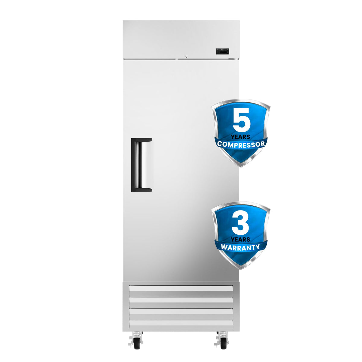 Kichking 27 ''W Dynamic Cooling Commercial Freezer 23 Cu. Ft Omnismart Temperature Control -10?~10? Self Closing Stainless Steel