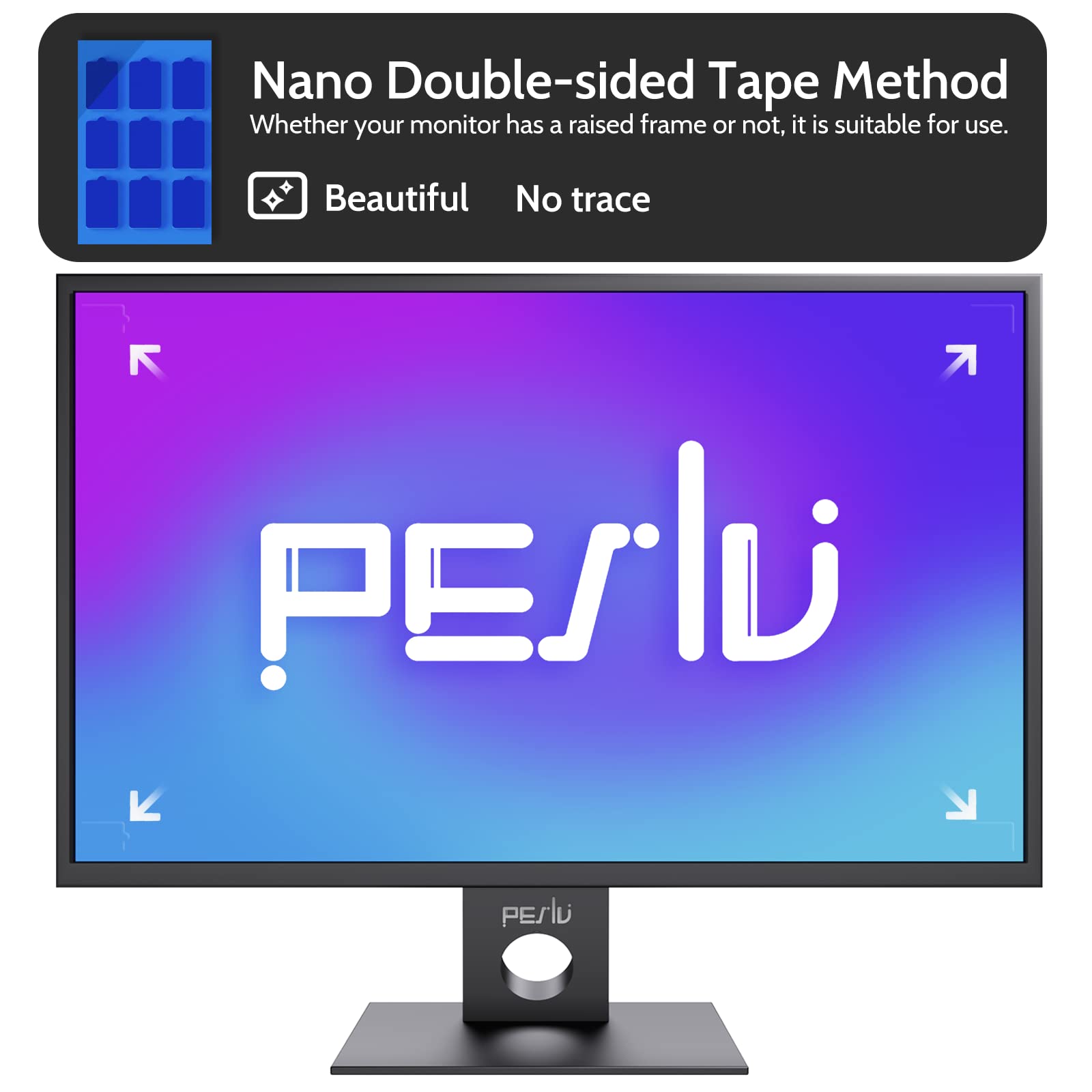 Privacy Screen Adhesive Strips And Slide Mount Tabs For Laptop Computer Monitor, Privacy Screen Slide Mount Tabs *2, Privacy Scr