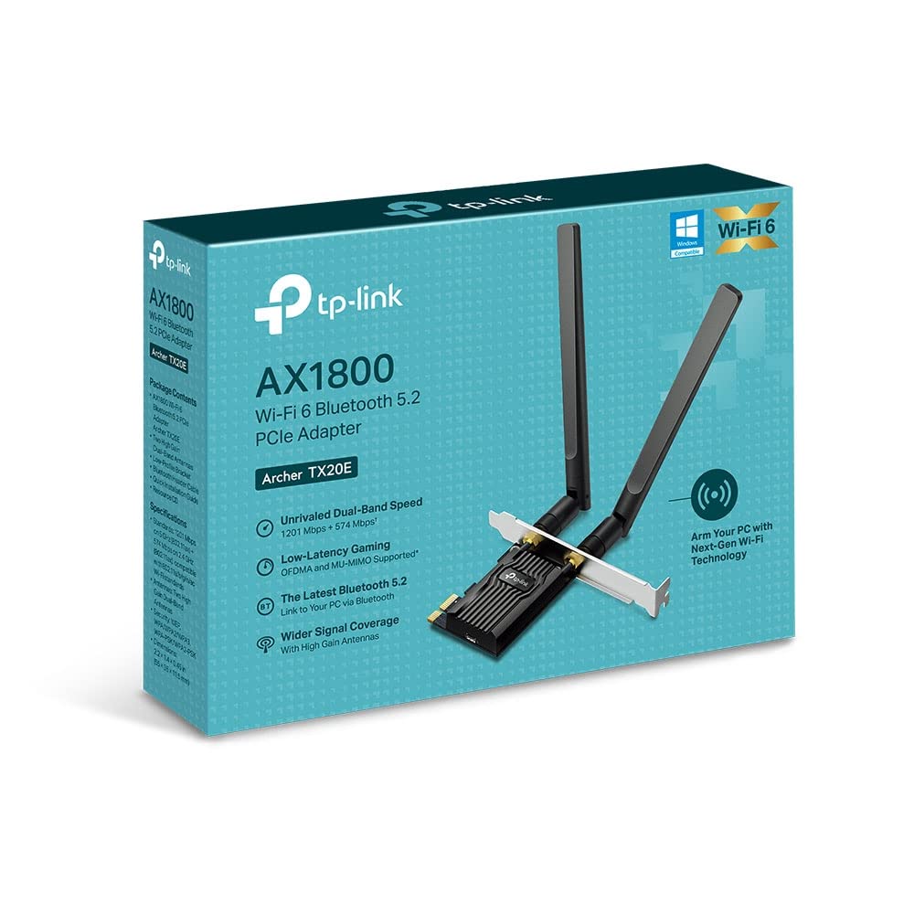 Tp-Link Archer Tx20E Adaptador Pcie Wifi6 Ax1800