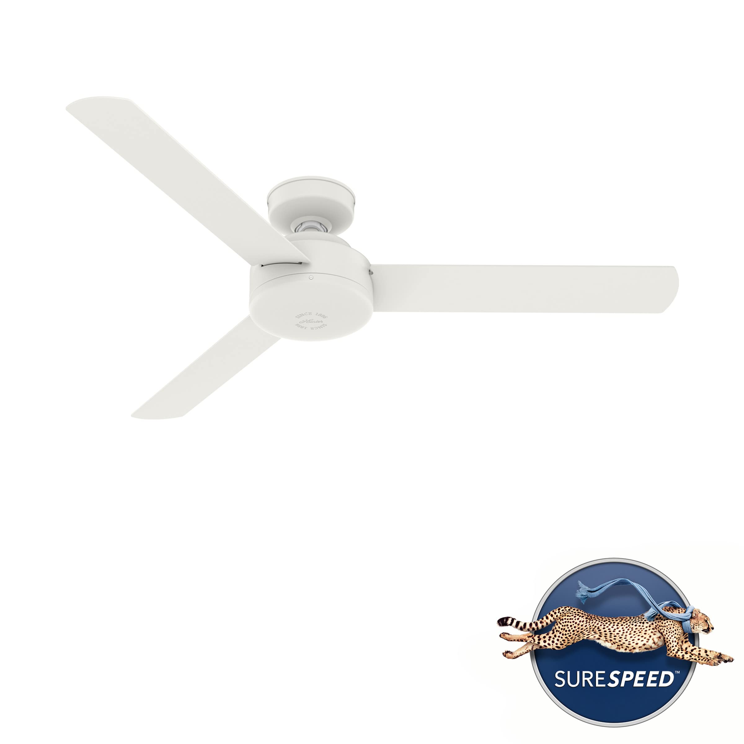Hunter 50811 Presto Ceiling Fan 52 Inches Matte White
