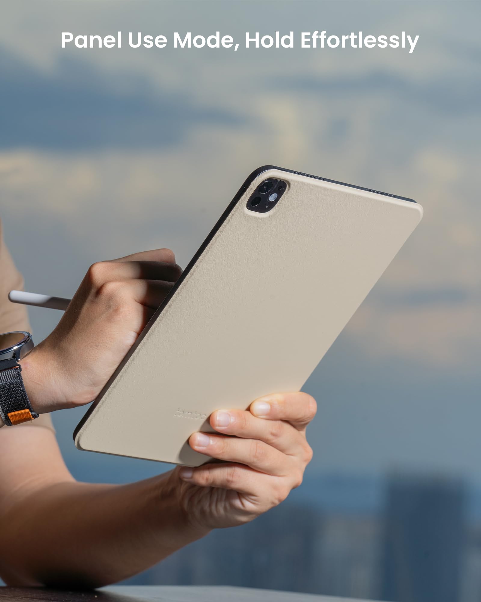 Tomtoc Ipad Pro Detachable Folio Case For 2024 New 11 Inch Ipad Pro M4 Only, Separable Slim Protective Panel & 4 Modes With Ultra Light Fiberglass Material, Support Apple Pencil Pro & Auto Wake/Sleep