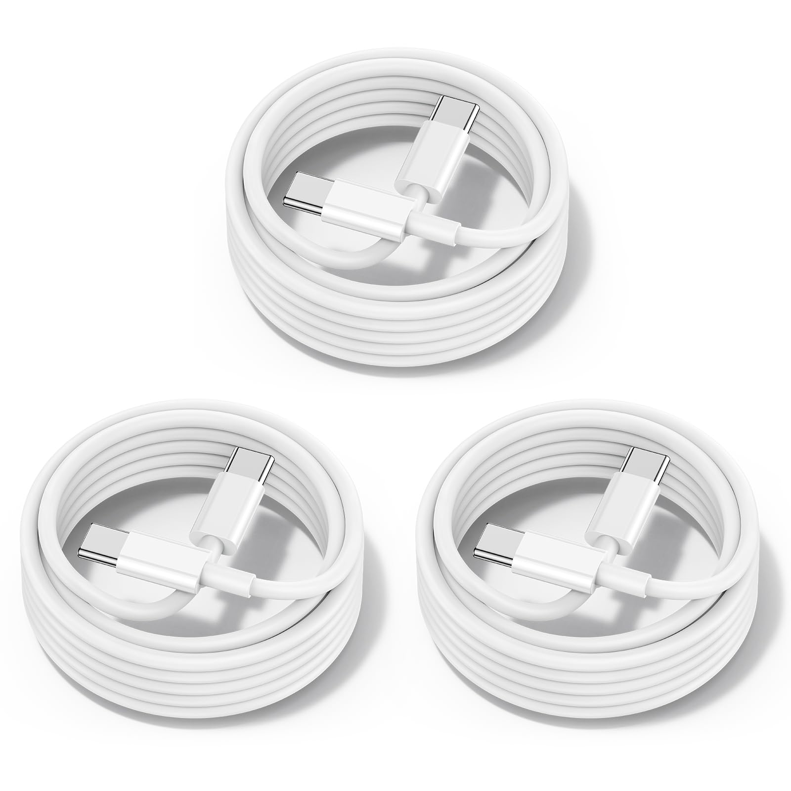 Chcela 60W Usb C To Usb C Cable [3Pack] Iphone 15 Fast Charging Cable,6Ft Long Usb C To Usbc Power Cord For Iphone 15/15 Pro/15 