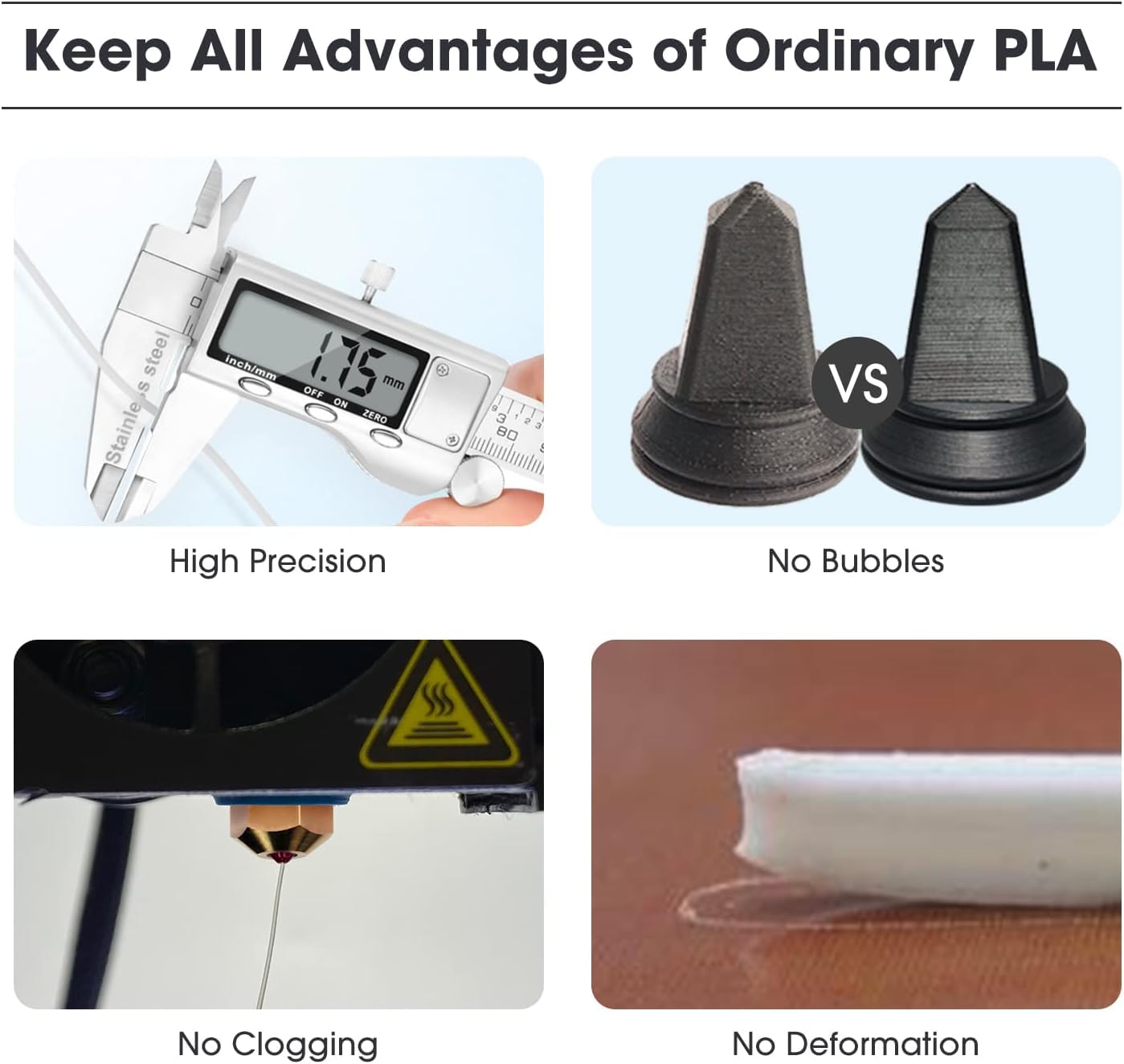 Esun Pla+ Filament 1.75Mm, 3D Printer Filament Pla Plus, Dimensional Accuracy +/- 0.03Mm, 1Kg Per Spool, 2 Spools 3D Printing Fi