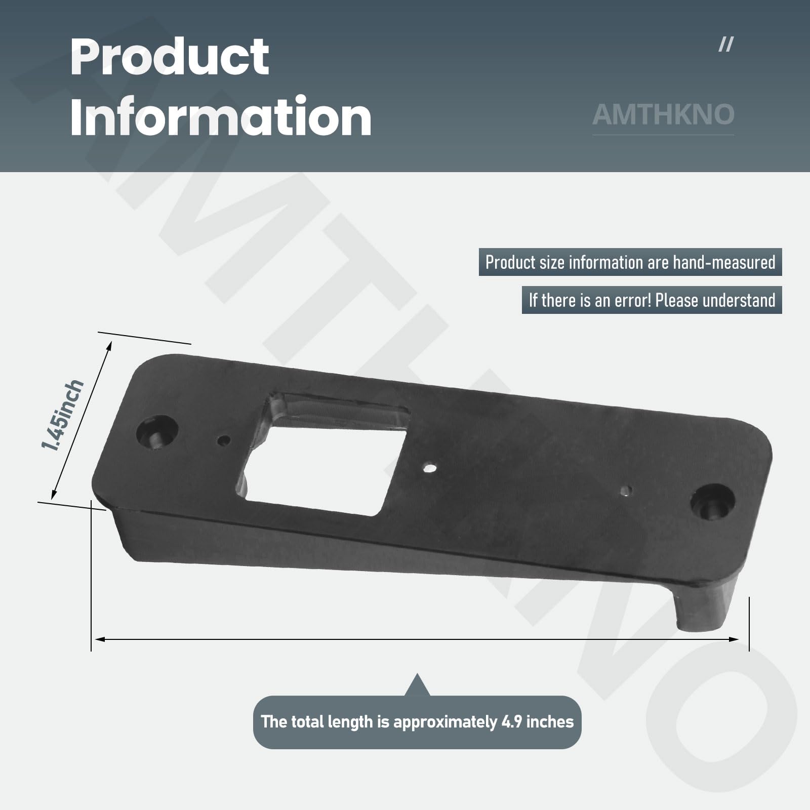 Vinyl Siding Mount/Angle Mount Wedge For Blink Video Doorbell (4'' Standard Vinyl Only, Not For Dutch Lap Siding) W/Screws   Bla