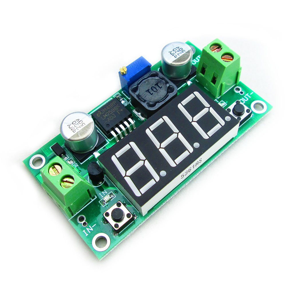Hiletgo 2Pcs Lm2596 Adjustable Dc Dc Step Down Buck Power Convert Module 4.0 40V Input To 1.25 37V Output With Led Voltmeter Dis