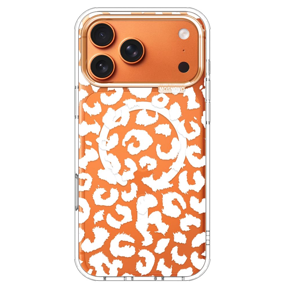 MOSNOVO for iPhone 17 Pro Max Case | Compatible with Magsafe | Military Grade 6.6ft Drop Tested | Camera Control | Clear with Wh