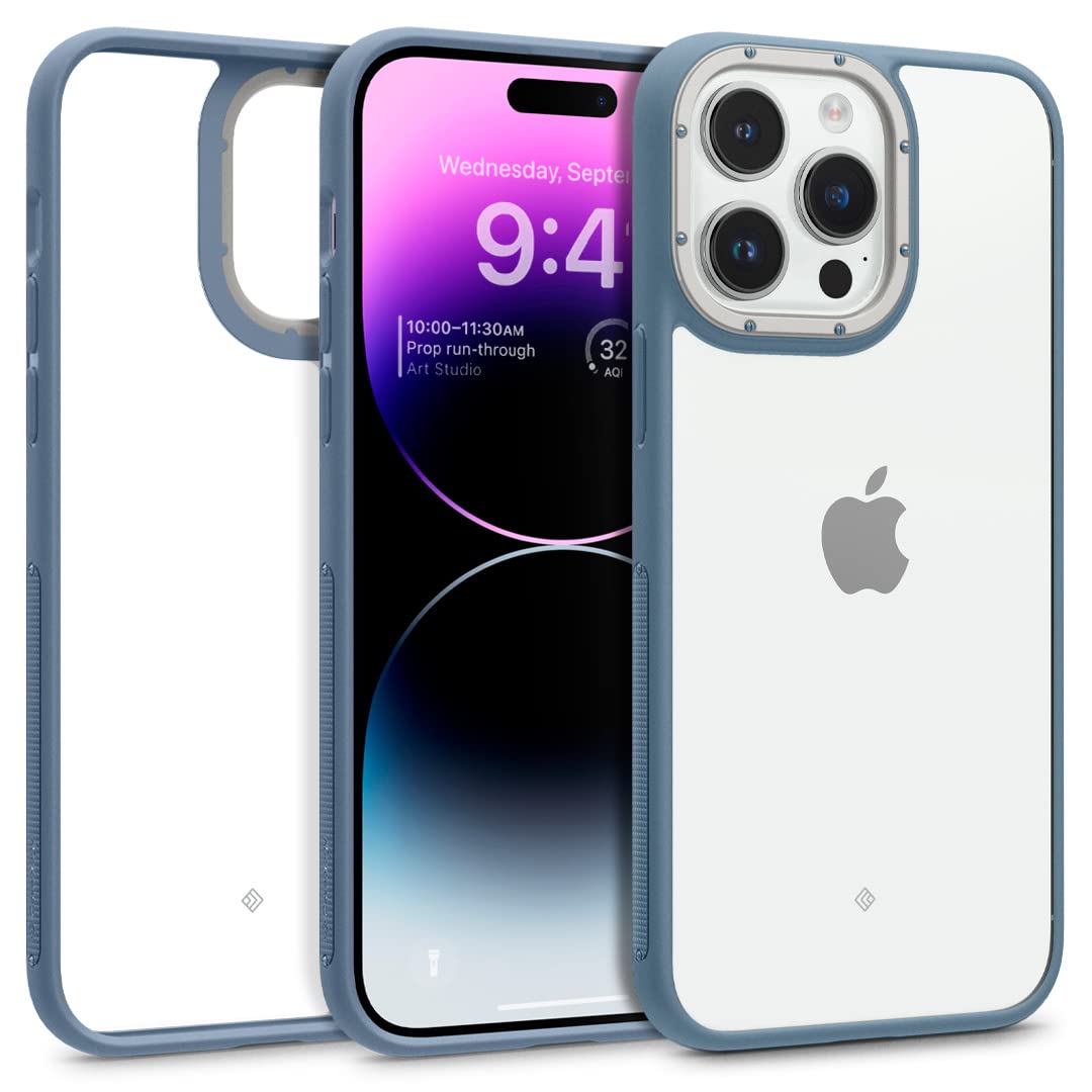 Caseology Skyfall Clear Case Compatible With Iphone 14 Pro Case 5G (2022)   Sky Blue