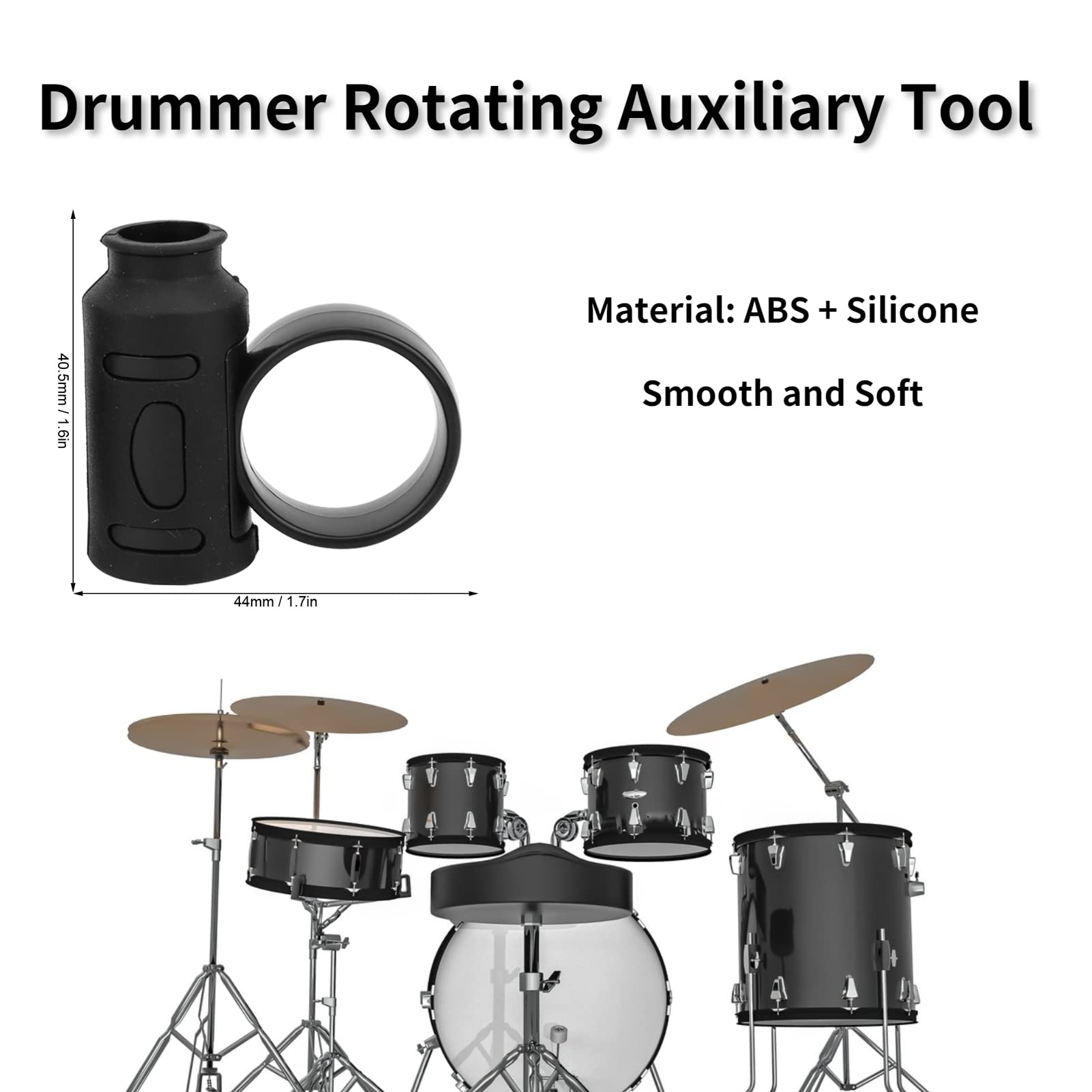 Smooth High Quality Drumsticks Finger Controller, Durable Drum Stick Control Clip, Silicone For Drum Drummer Drum Auxiliary Tool