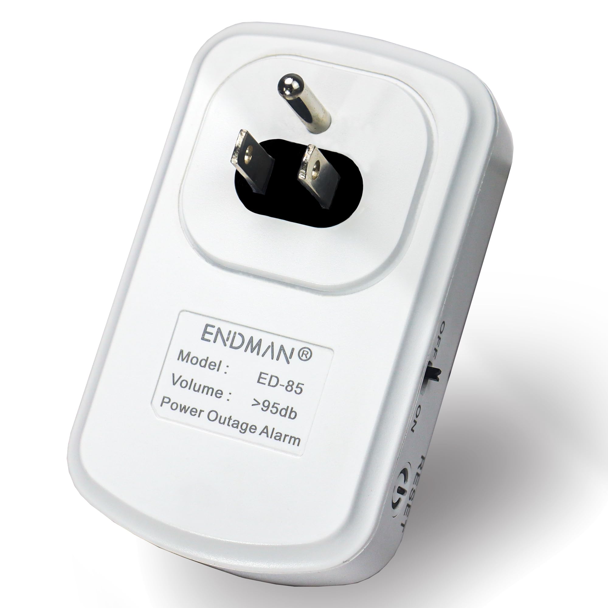 Endman Power Failure Alarm For Freezer Alarm, Power Outage Alarm,Power Loss Alarm With Rechargeable Battery (Included) >95Db