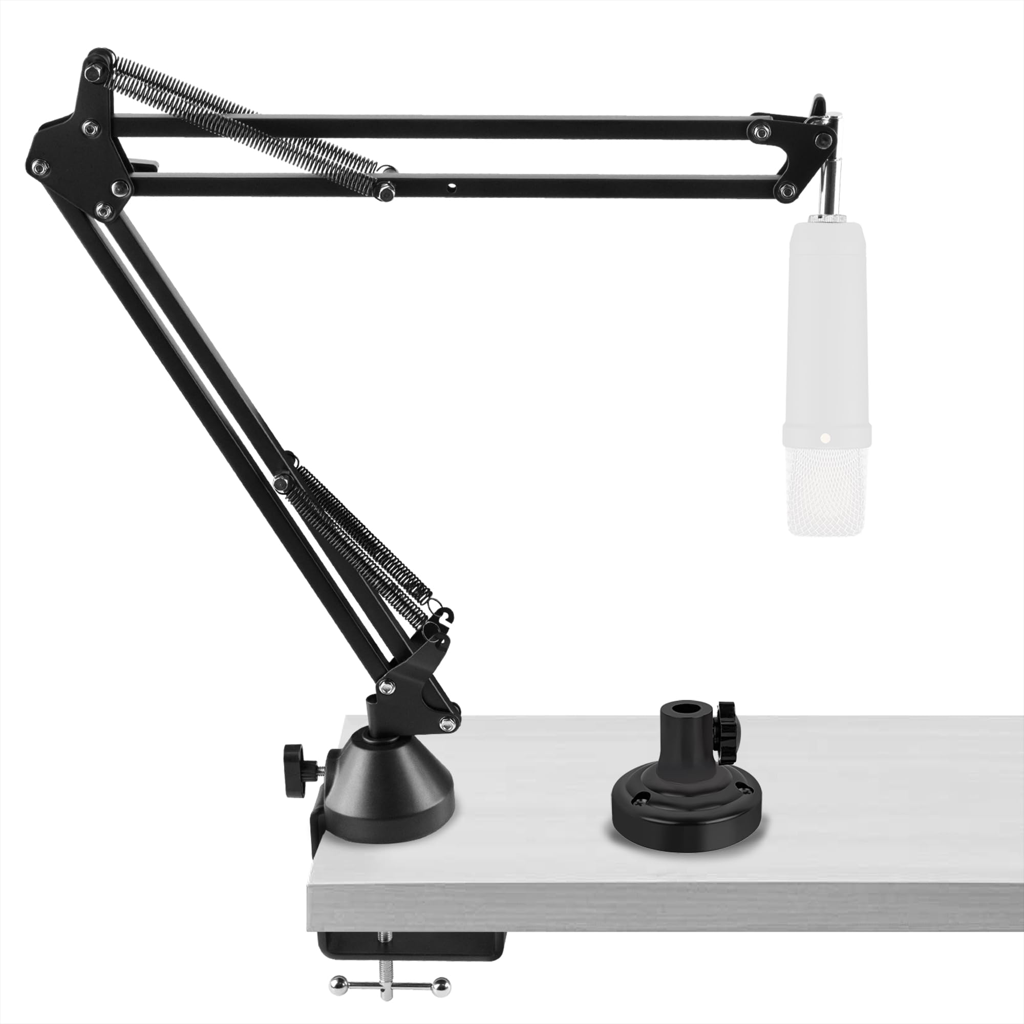 GEEKRIA for Creators Microphone Arm Compatible with Rode NT-USB, NT1-A, NT1, Mic Boom Arm Mount with Table Flange Adapter, Adjus