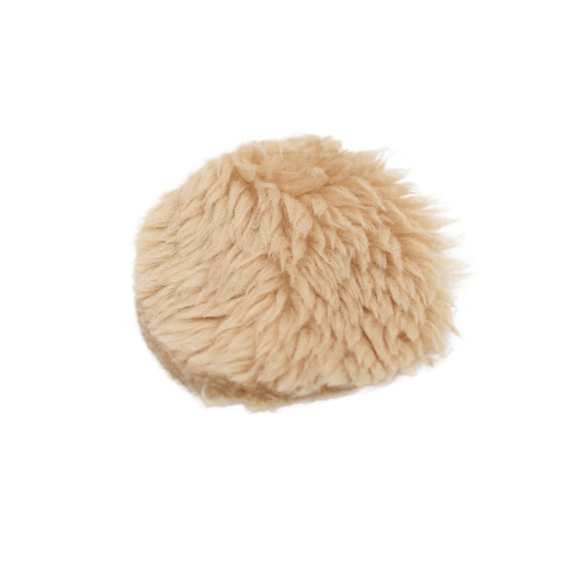 Ursa Plush Circles   5Mm Length Short Fur Lav Covers Reusable  Super Soft 25Mm Diameter (100X Circles, Beige)