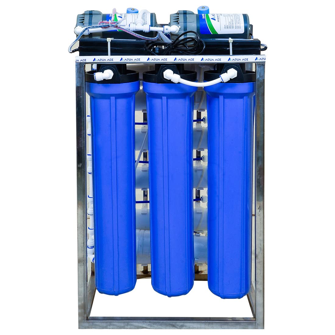 Aqua Ace 100 Lph Commercial Ro Water Purifier Plant Stainless Steel With Tds Adjuster
