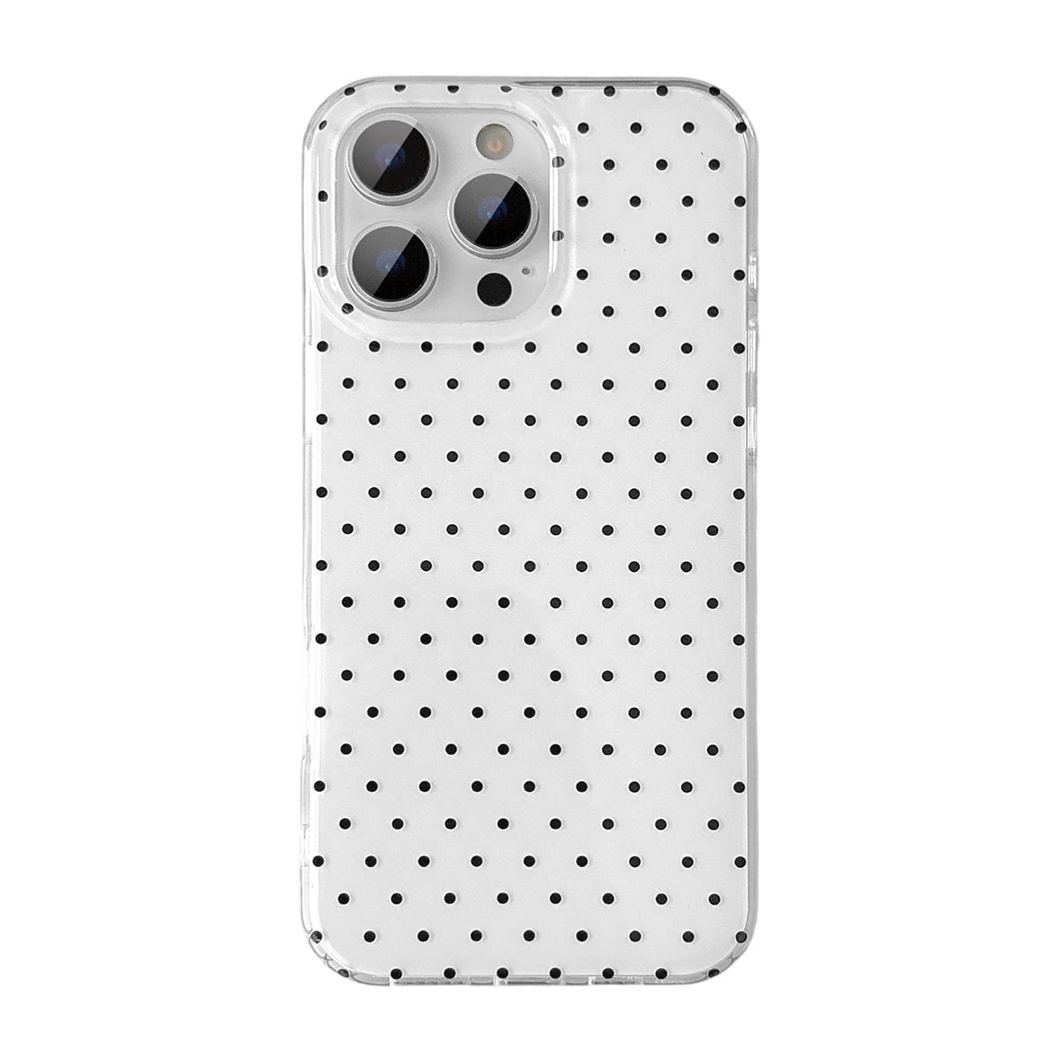 QLTYPRI Cute Phone Case for iPhone 13 Pro Max Case Polka Dot Fashion Aesthetic Design for Women Girls, Slim TPU Shockproof Prote