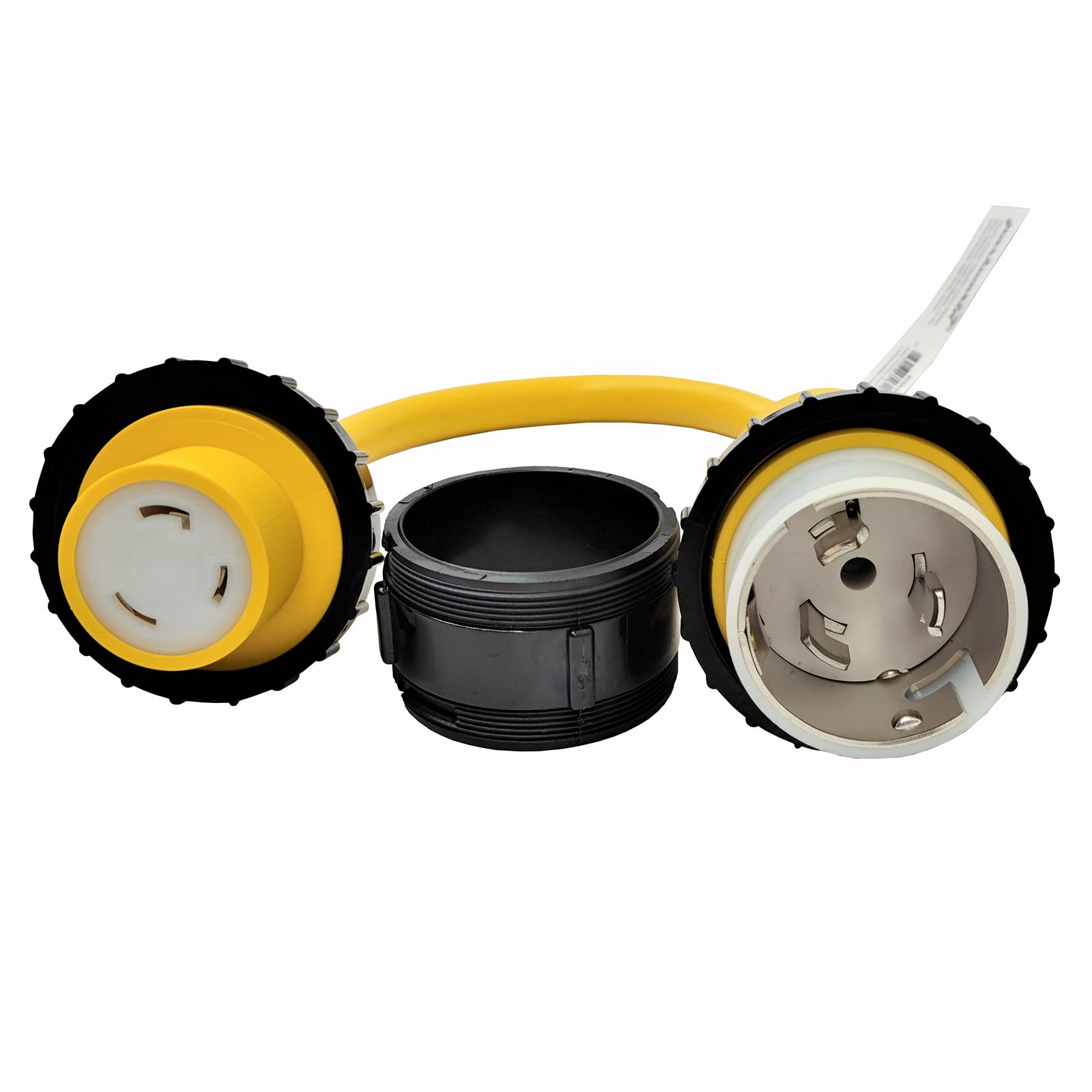 Parkworld 692019 Shore Power Adapter Cord Marine 50A Plug Ss2 50P To L5 30R Rv 30A Receptacle Female (1.5Ft)