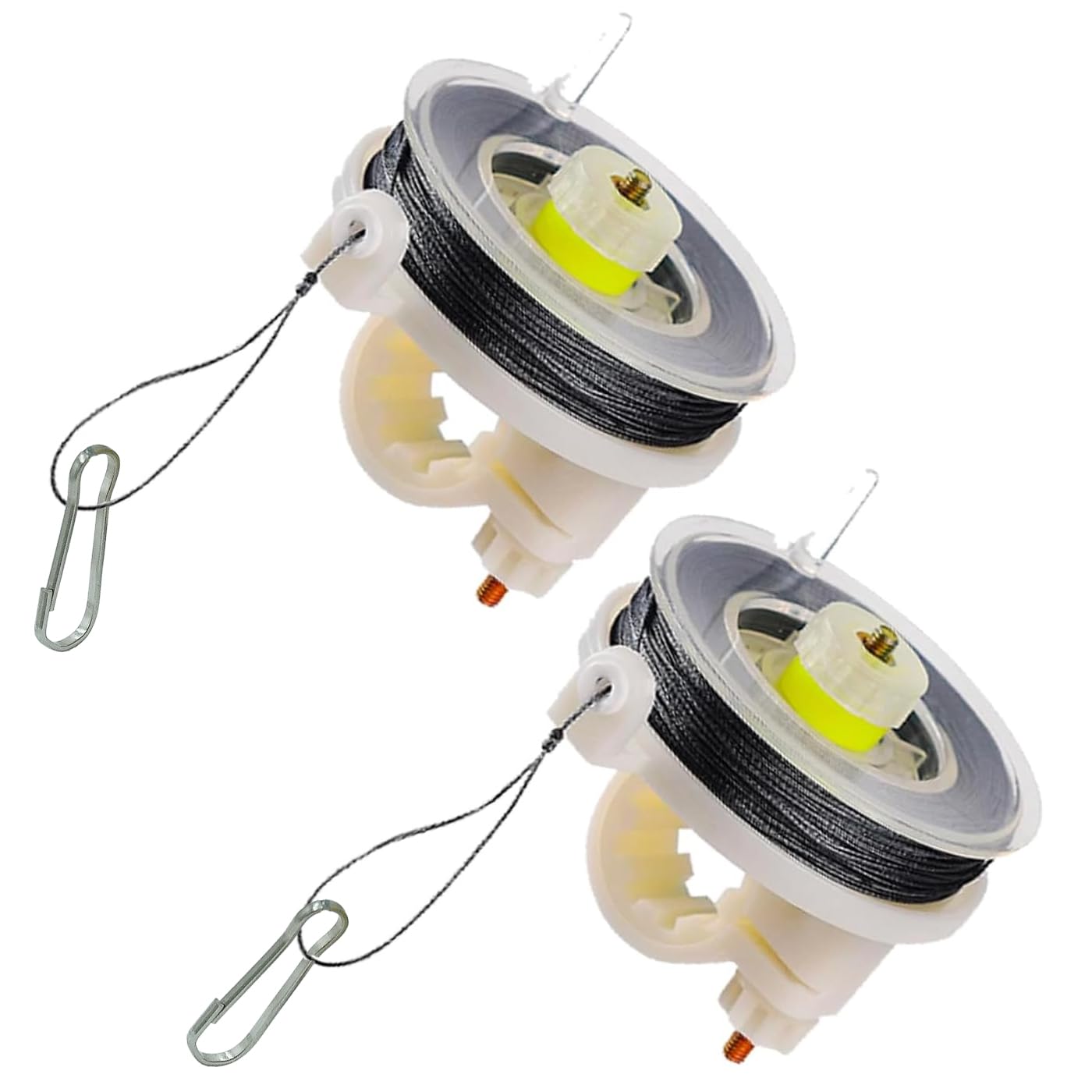 Trip Alarm Co Kevlar Trip Wire On Reusable Reel (2 Pack)   Early Warning Perimeter Defense For All Devices   85Ft Silicon Coated