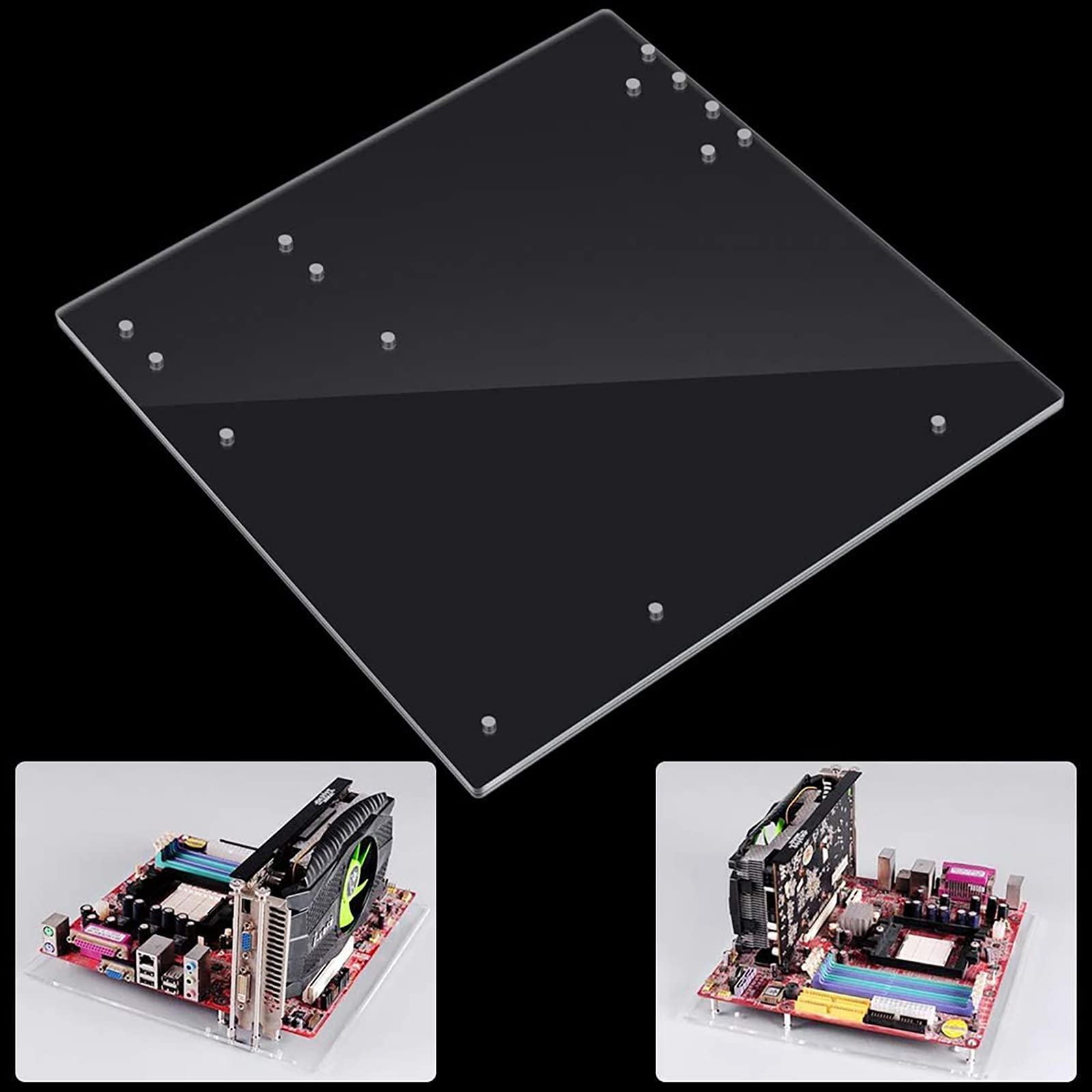 Acrylic Frame Open Frame Transparent Acrylic Overlock Computer Case Base Diy Base Stand For Atx Personalized Fashionable Mothboa