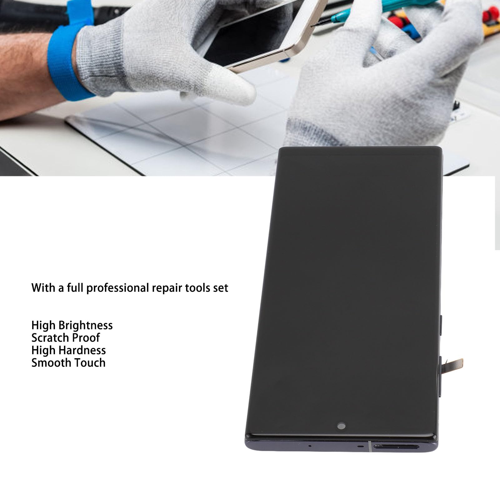 Display For Samsung Galaxy Note 10, Tft Screen Replacement Kit For Samsung Note 10, 5G Display Screen Touch Digitizer Assembly Tool Kit With Frame