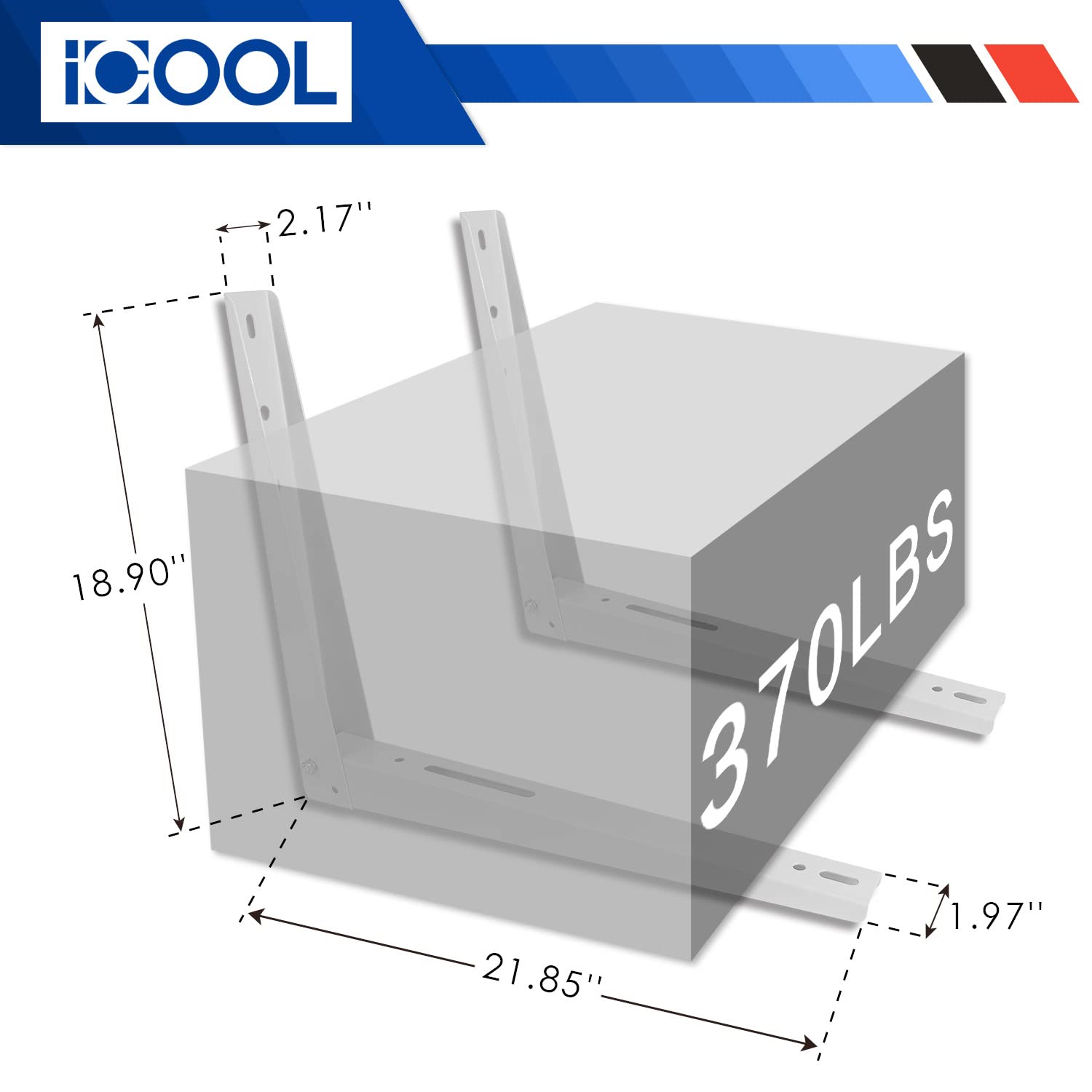 Icool Mini Split Wall Mounting Bracket For 9000 36000 Btu Universal Ductless Air Conditioners, Heat Pumps, Compressors & Hvac Sy