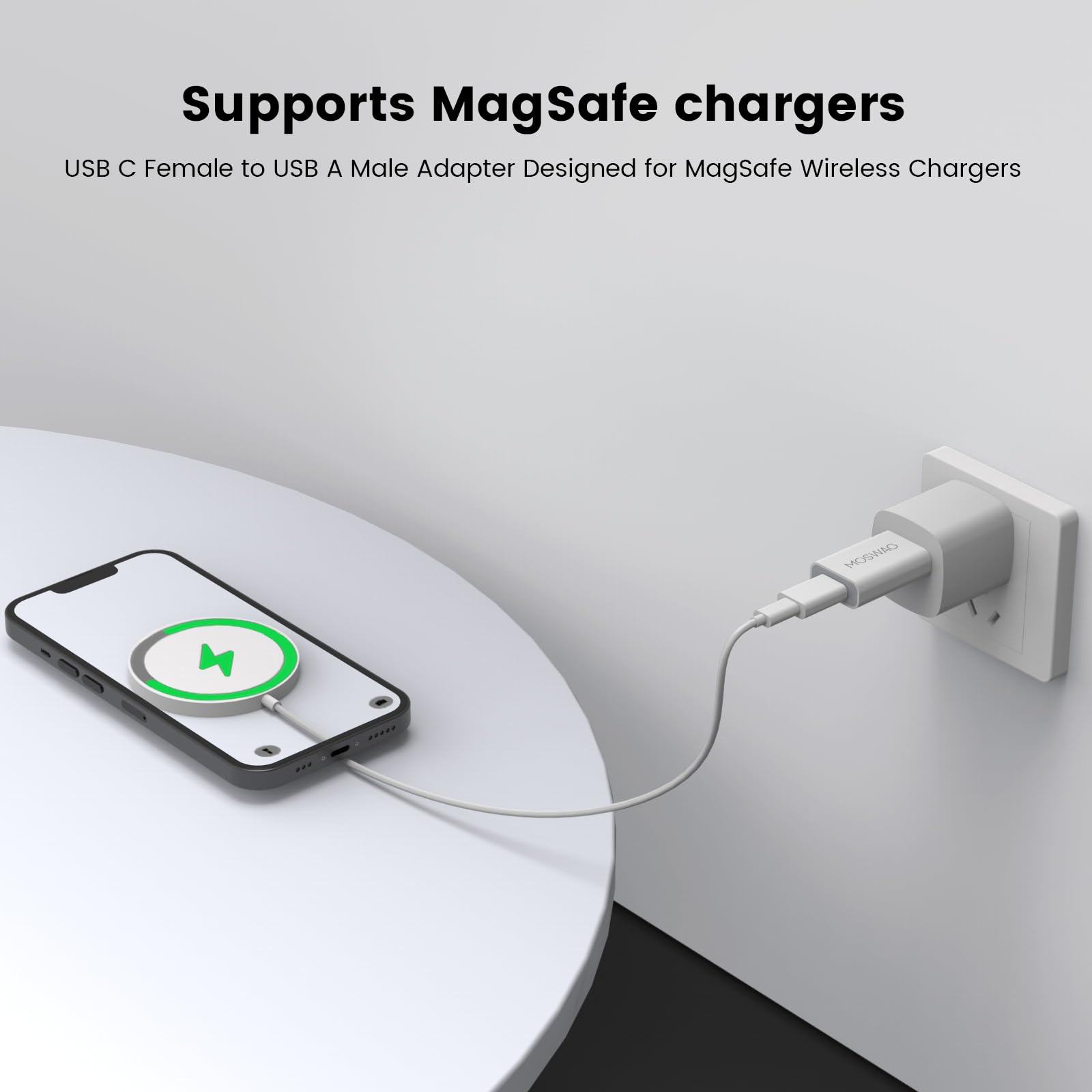 Moswag Usb-C Female To Usb-A Male Adapter