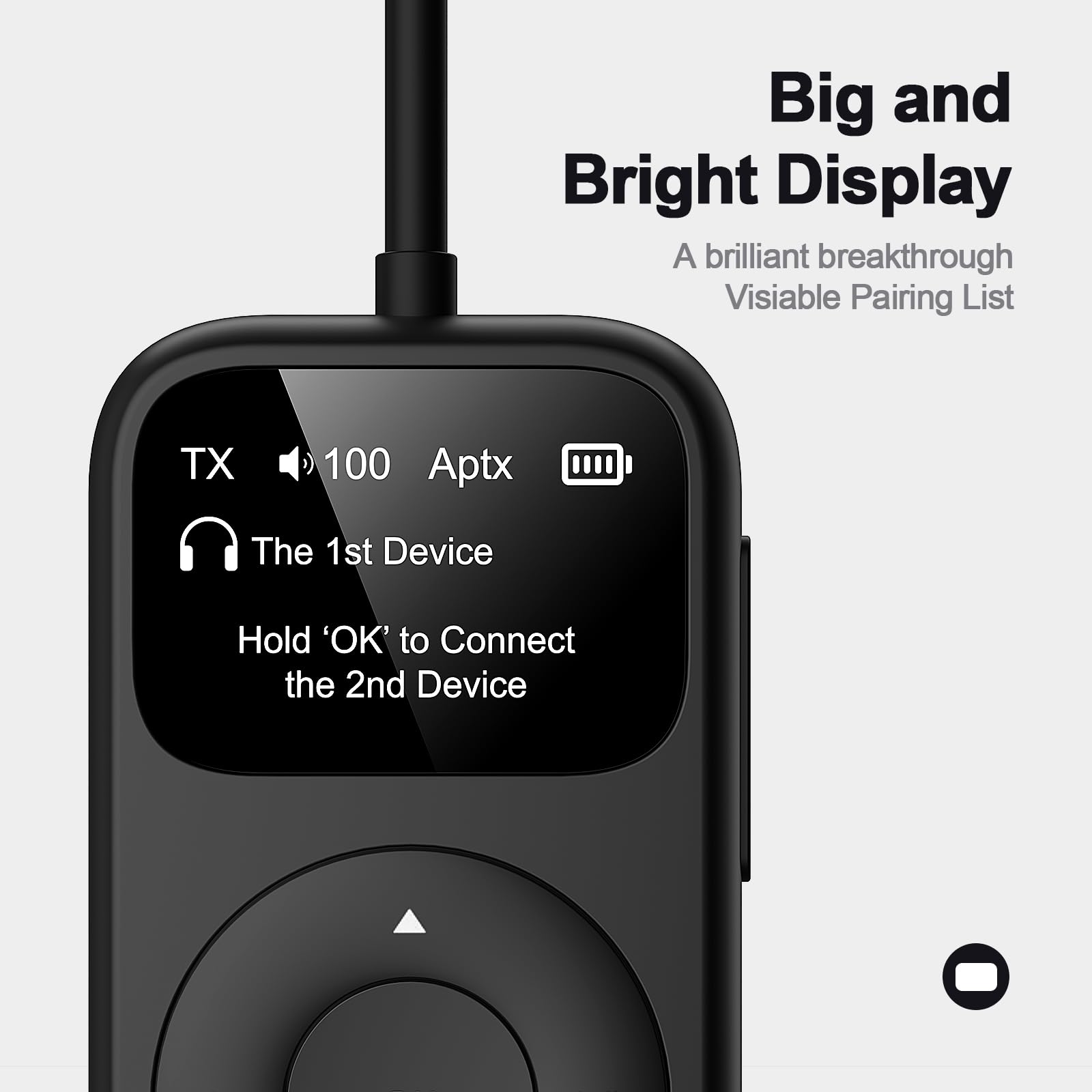 Eitipok Soundsync Pro Bluetooth Transmitter & Receiver For Airplane, Easy Setup Bluetooth Audio Transceiver For 2 Bt Devices, Vo