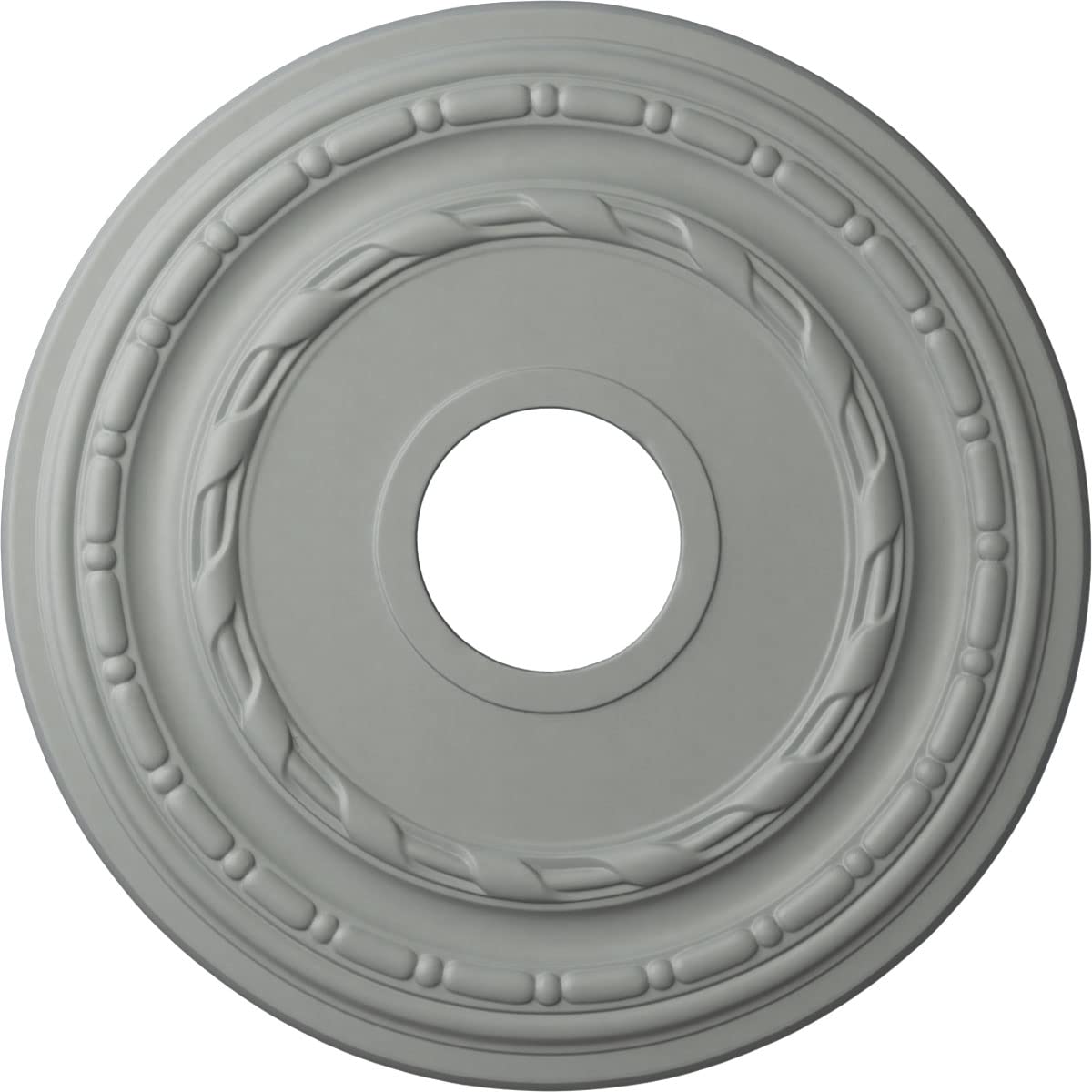 Ekena Millwork Cm15Du Dublin Ceiling Medallion, 15 3/8''Od X 3 5/8''Id X 1''P, Factory Primed