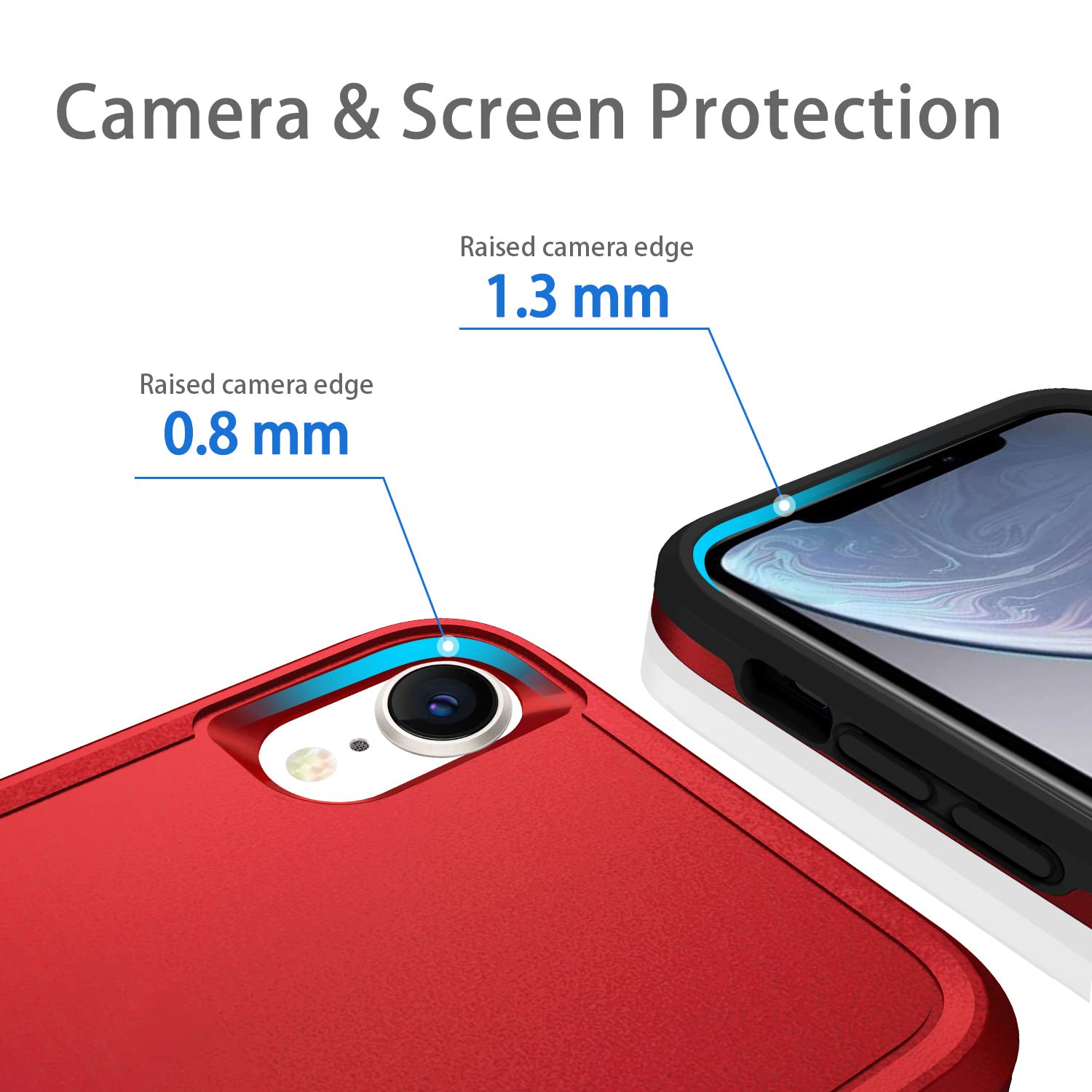 Hsefo Compatible With Iphone Xr Case, Heavy Duty Protection Shockproof Dropproof Dustproof Anti Scratch Phone Case Cover For Xr