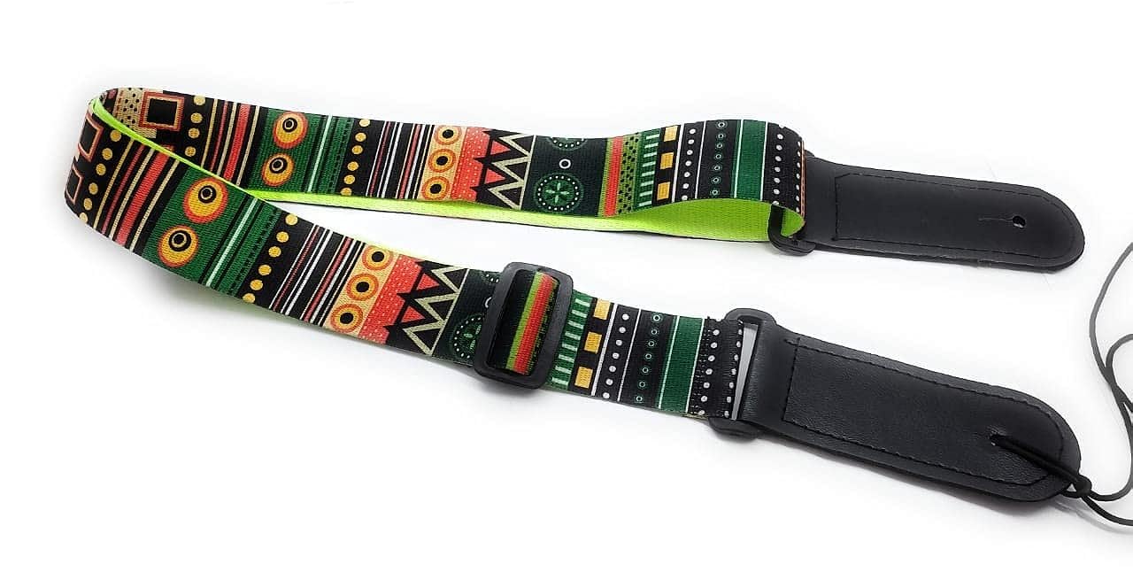 SLS Music Designer Guitar Strap  Multicolour Printed Adjustable Belt for Acoustic, Electric, Bass Guitars & Ukulele