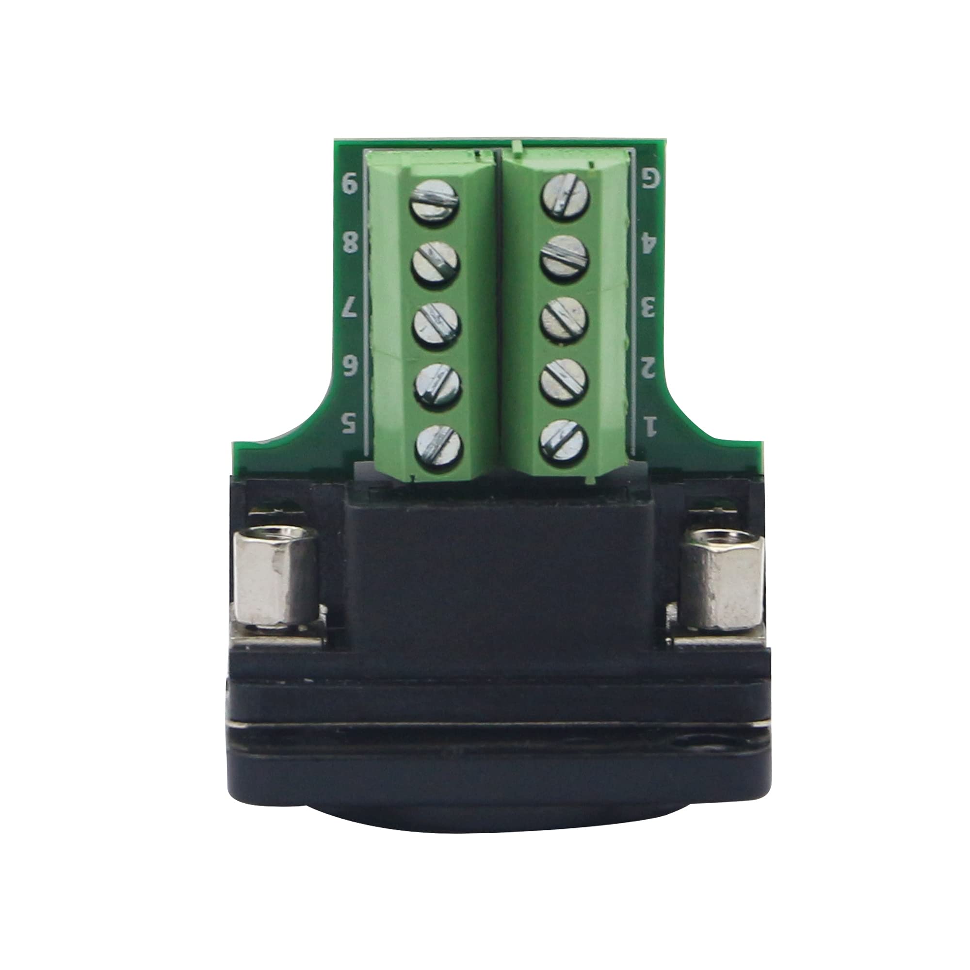 Qianrenon Db9 Panel Mount Terminal Rs232 Serial To Terminal Female Adapter Connector Breakout Board, 9 Pin Welding Free D Type C