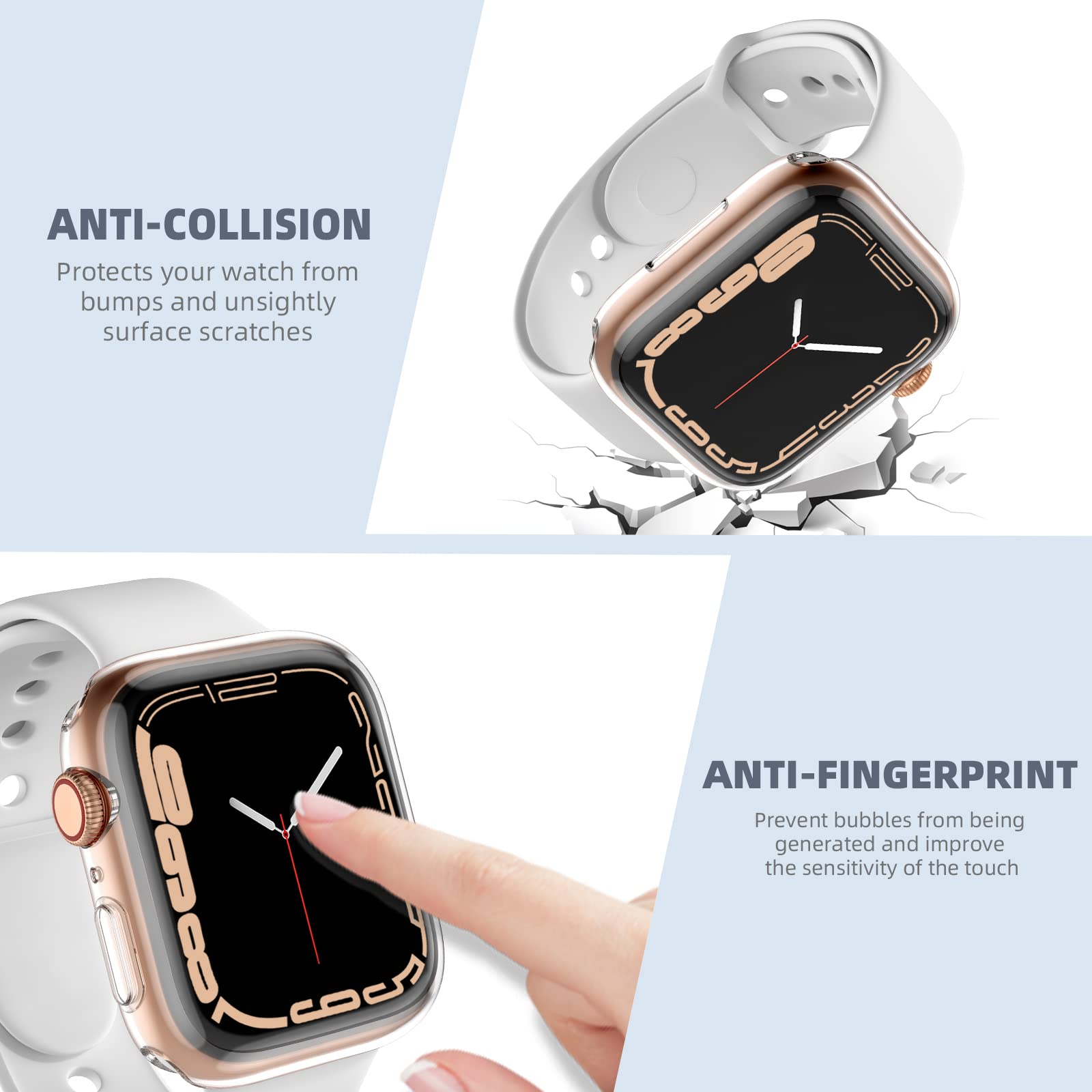 Geak 3 Pack Compatible With Apple Watch 10 Screen Protector 42Mm,Soft Hd High Sensitivity Compatible With Apple Watch Series 10