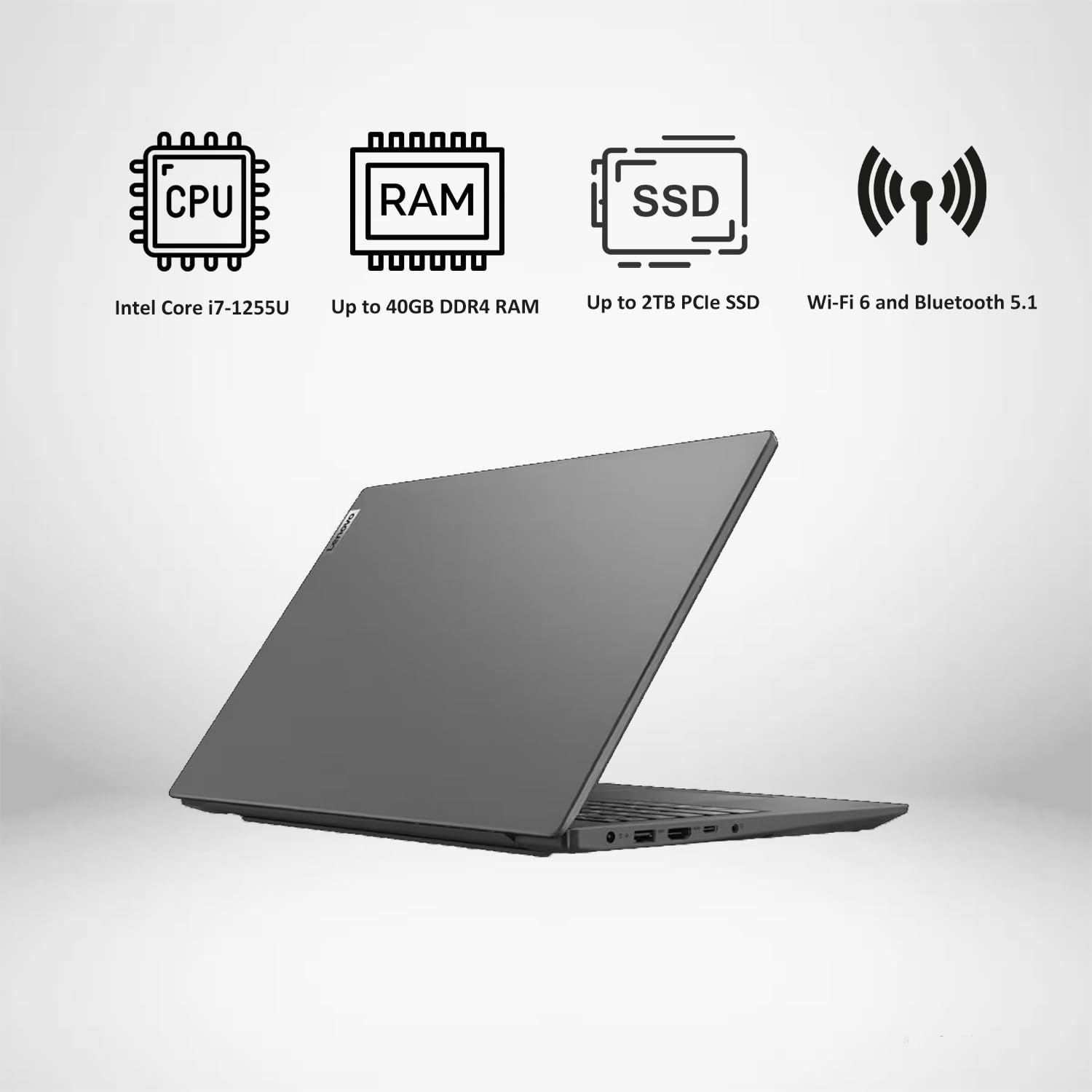 Lenovo V15 Gen 3 Business Laptop, 15.6 Fhd Display, Intel Core I7-1255U, 16Gb Ram, 512Gb Ssd, Wi-Fi 6, Bluetooth, Hdmi, Rj-45, W