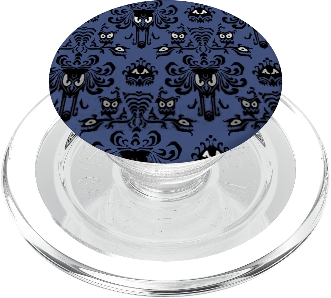 Spooky Wallpaper Halloween Pattern Purple Popsockets Popgrip: Swappable Grip For Phones & Tablets Popsockets Magsafe Popgrip For