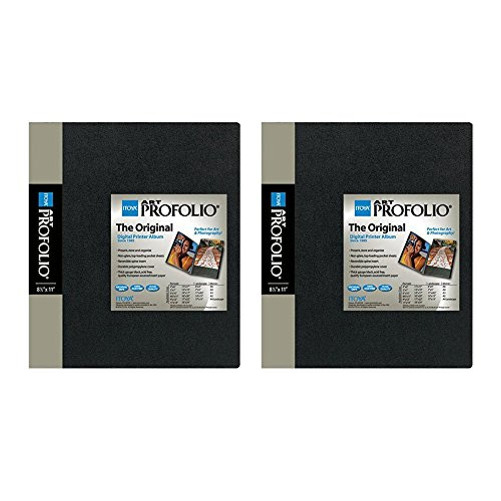 Itoya Original Art Profolio 8.5' X 11' Storage/Display Book (24 Pages, 2 Pack)