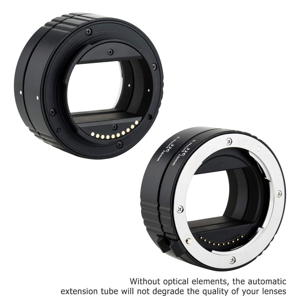 Jjc E Mount Auto Focus Macro Extension Tube Set For Sony A6000 A6100 A6300 A6400 A6500 A6600 A6700 Zv E10 Ii Zv E1 A1 A7Cr A7C I