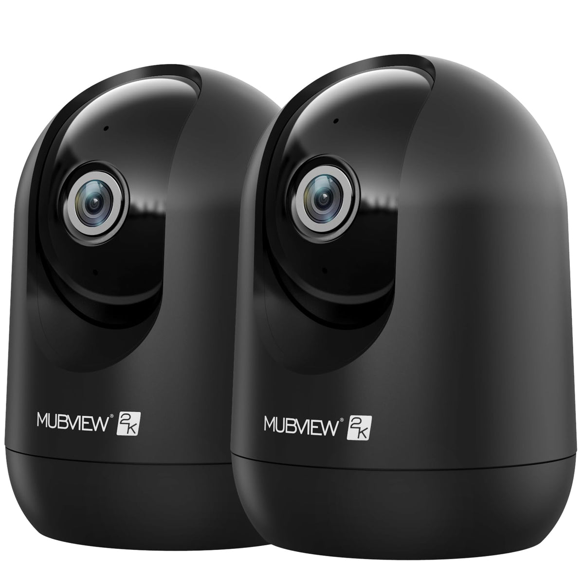 MUBVIEW Cameras for Home Security, Indoor Security Camera, 2.4G WiFi Wired Camera Ideal for Dog/Elder/Baby, Motion Tracking, Two