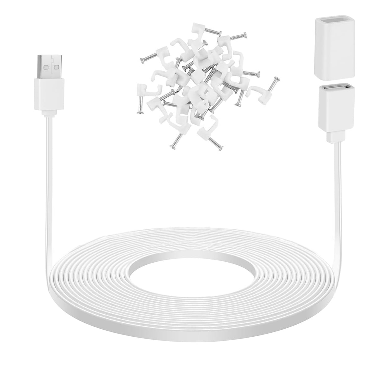 Uyodm 20Ft/6M Usb Extension Cable Compatible With Wyze Cam V3/V4/V2,Wyze Cam Og, Wyze Cam Pan V3/V3 Pro/ V2, Ipx7 Waterproof Ext