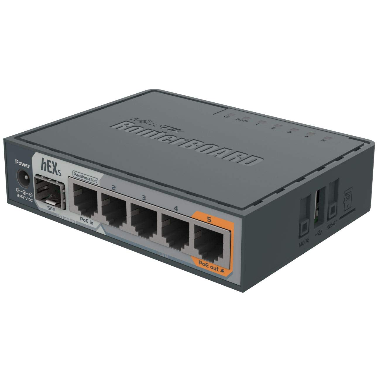 Mikrotik Hex S Gigabit Ethernet Router With Sfp Port (Rb760Igs)