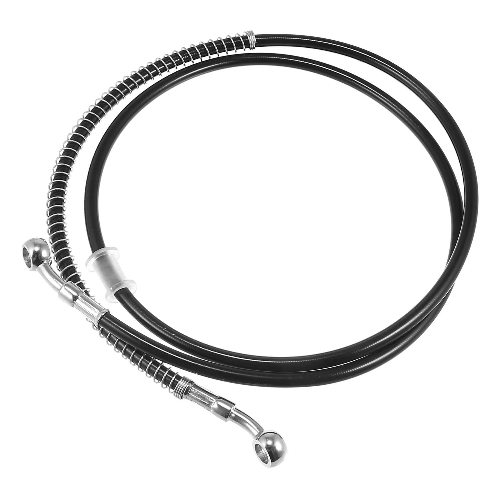 Motoforti 55.12 Length 10mm ID Motorcycle Hydraulic Brake Line Oil Hose Pipe Stainless Steel Braided Cable for ATV Motocross Spo