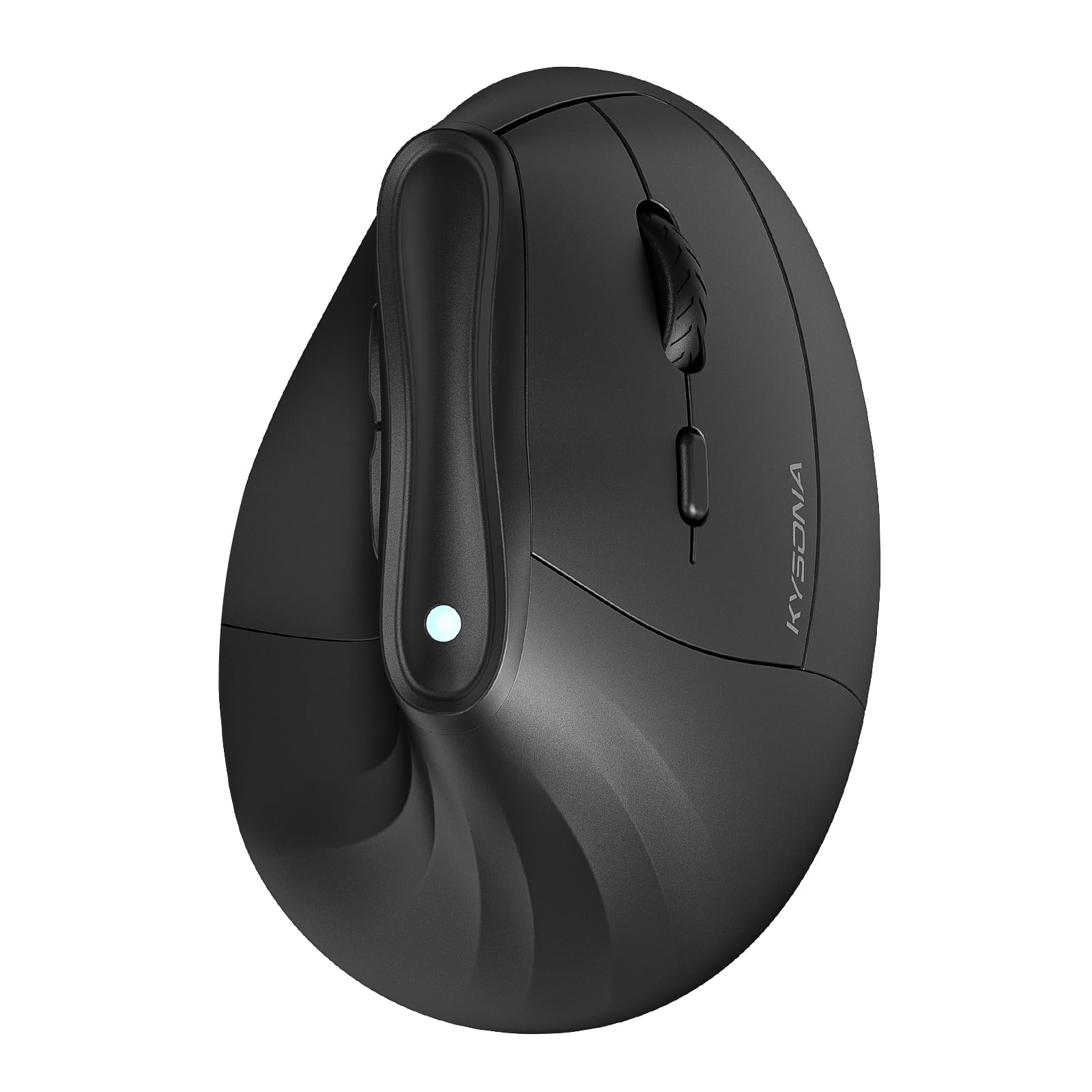 KYSONA 57 Ergonomic Wireless Tower Mouse, Vertical Quiet Ergo Mouse, Bluetooth(BT5.0,BT3.0)&2.4G, (800/1200/2400/2400/4000), 7 B