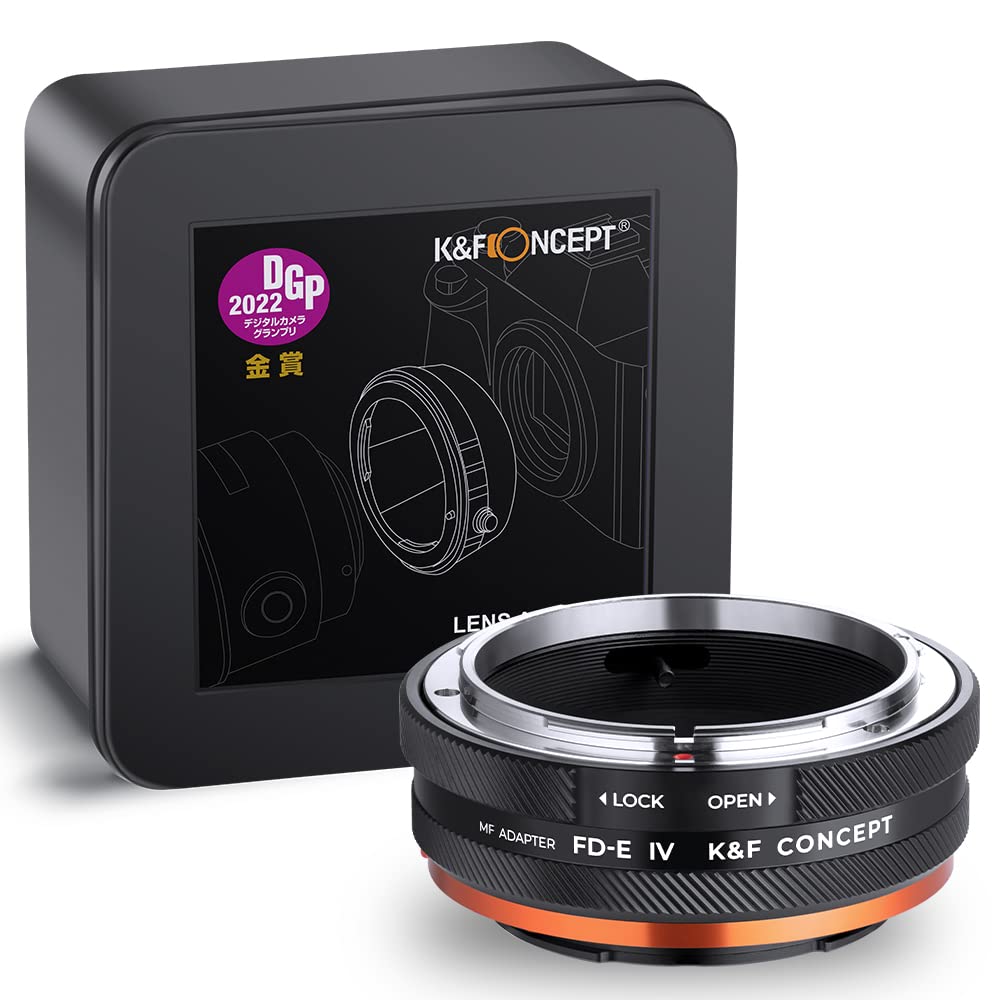 K&F Concept Lens Mount Adapter Fd Nex Iv Manual Focus Compatible With Canon Fd & Fl 35Mm Lens And Sony E Mount Camera Body