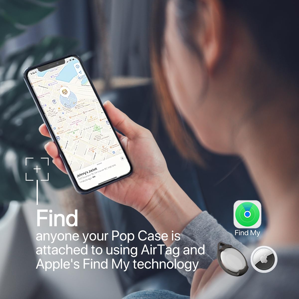 Wairco Airtag Holder Pop Case (2 Pack)   Clothing Attachment For Apple Air Tag | Anti Scratch & Secure Fit For Multi Fabric Thic