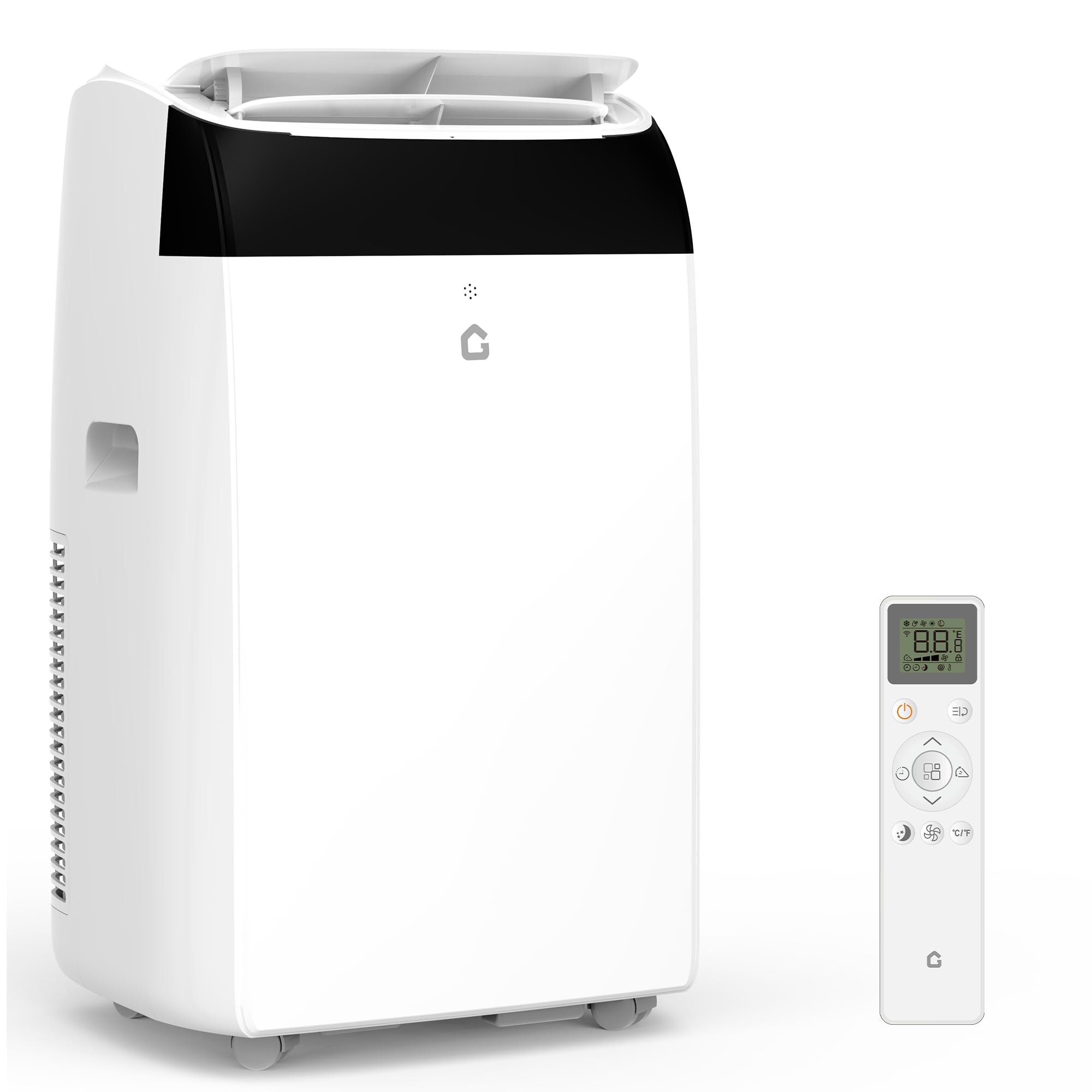 14,000 BTU Portable Air Conditioners - 3-IN-1 Standing AC Units Powerful Quiet Smart Air Conditioning Cools Within 750 Sq.Ft wit