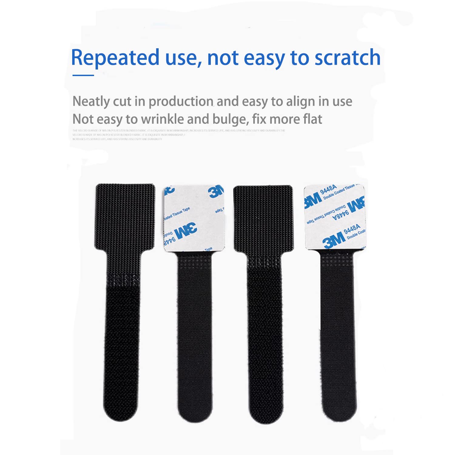 20Pcs 3M Adhesive Wire Organizer Cord Organizers Adjustable Hook And Loop Cable Clips Adjustable Cable Ties Cord Wrappers Keeper