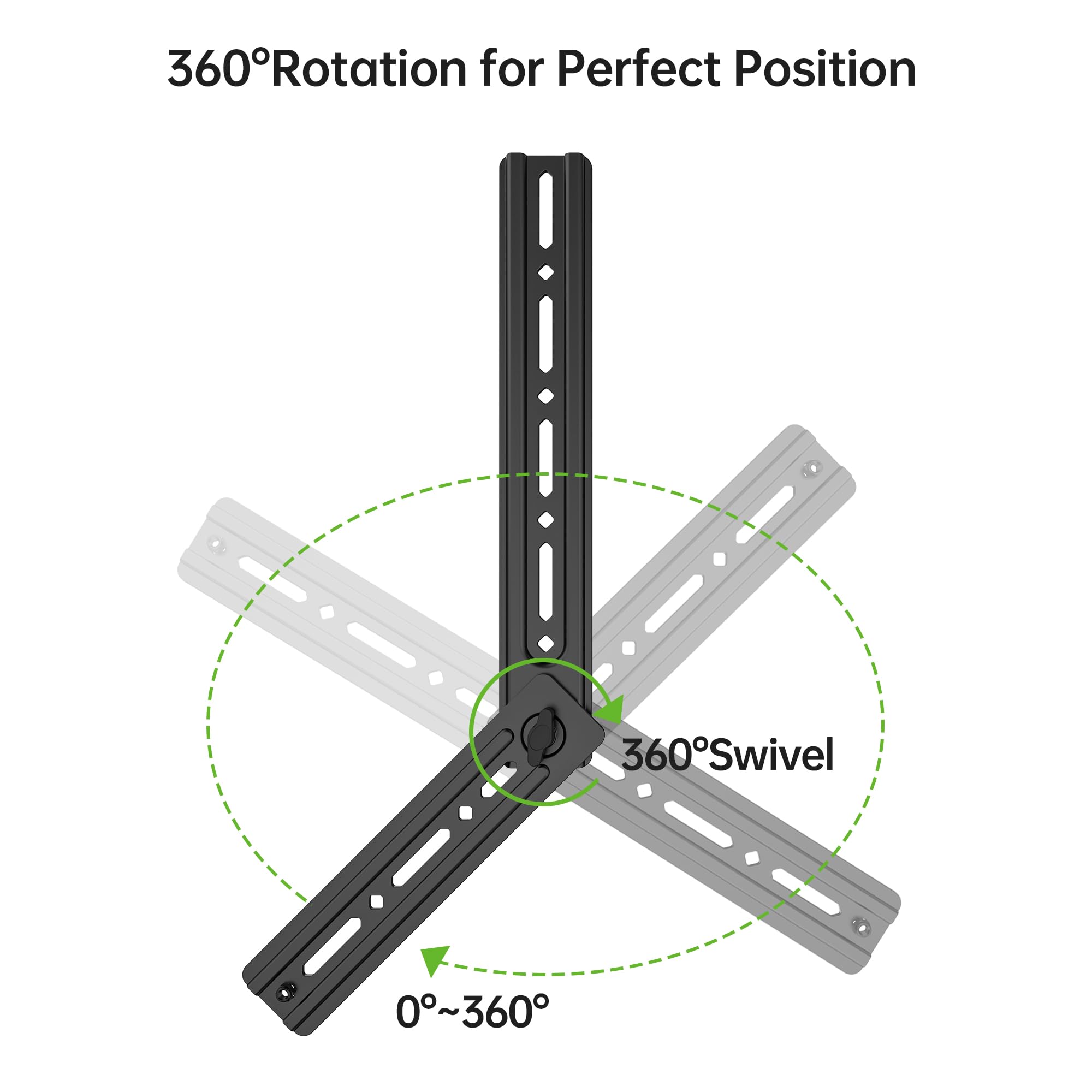 Usx Mount Soundbar Mount, Flexible Sound Bar Tv Mount For Mounting Above Or Under Tv, Fits Most Sound Bars Up To 16 Lbs, Tool Fr
