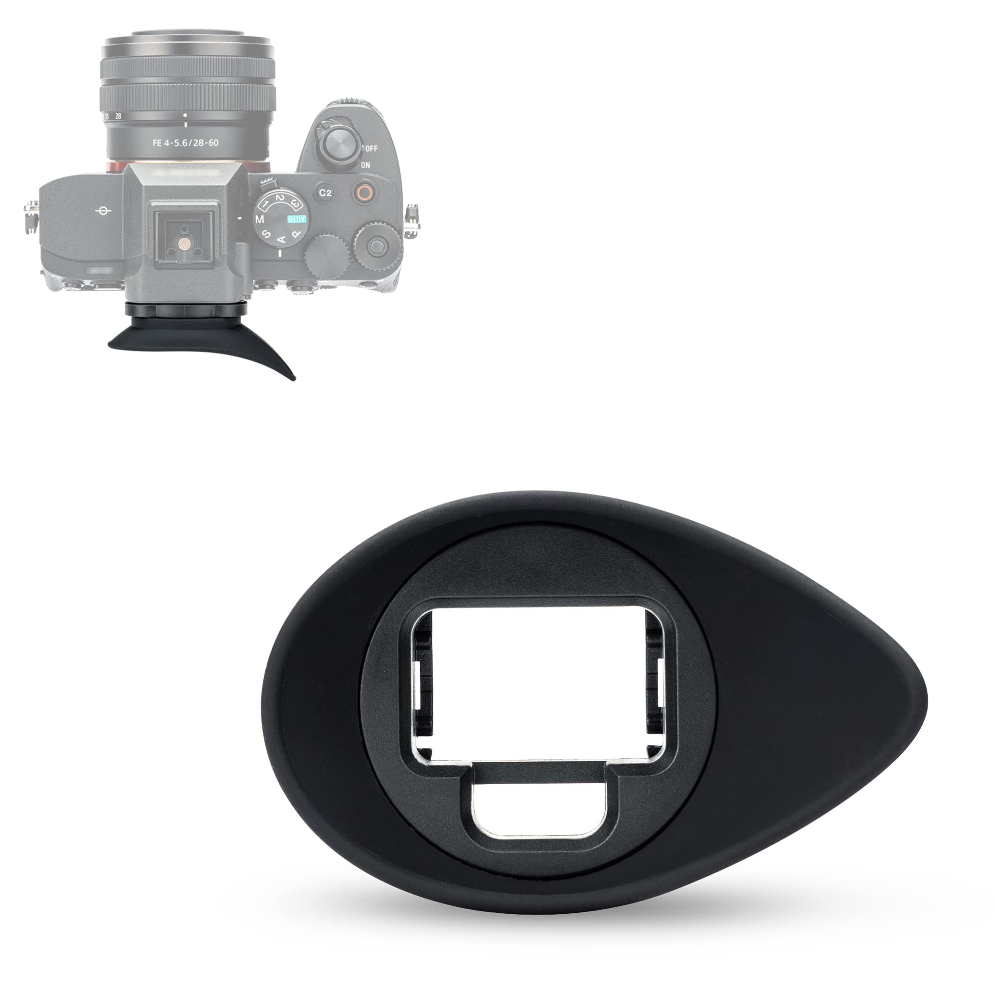 JJC Camera Viewfinder Eyecup Eyepiece for Sony A7R VI A7R V A7R5 A7 IV A7M4 A7S III A7SIII A7S3 A1 Alpha 1 Replaces Sony FDA-EP1