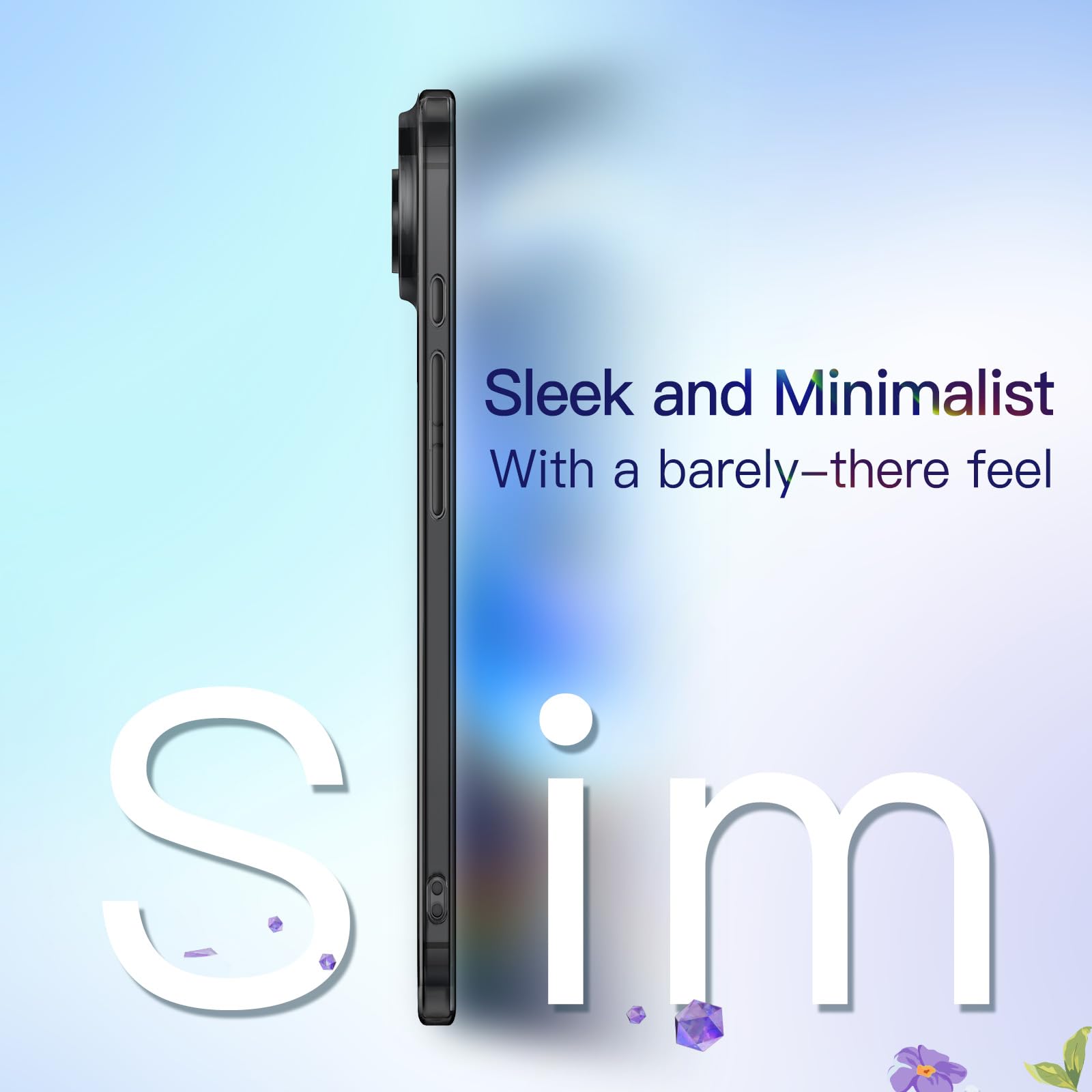 Jetech Slim Case For Iphone 17 Air With Camera Lens Full Protection, Ultra-Thin Lightweight Clear Minimalist Protective Phone Co