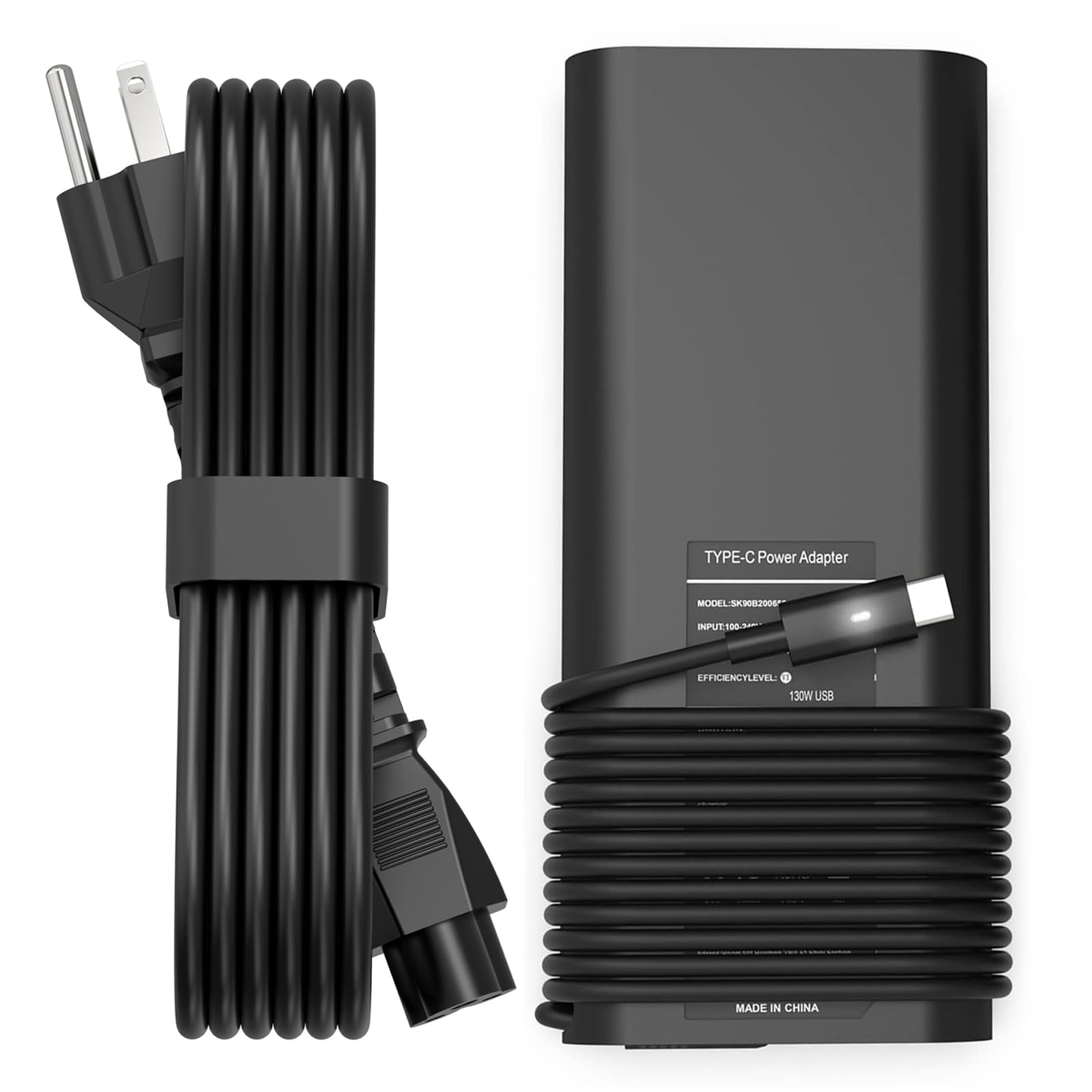 Replacement For Dell 130W Laptop Charger Usb C Type C Ac Adapter For Dell Xps 15 17 2In1 9575 9500 9700 Precision 5530 2In1 5550