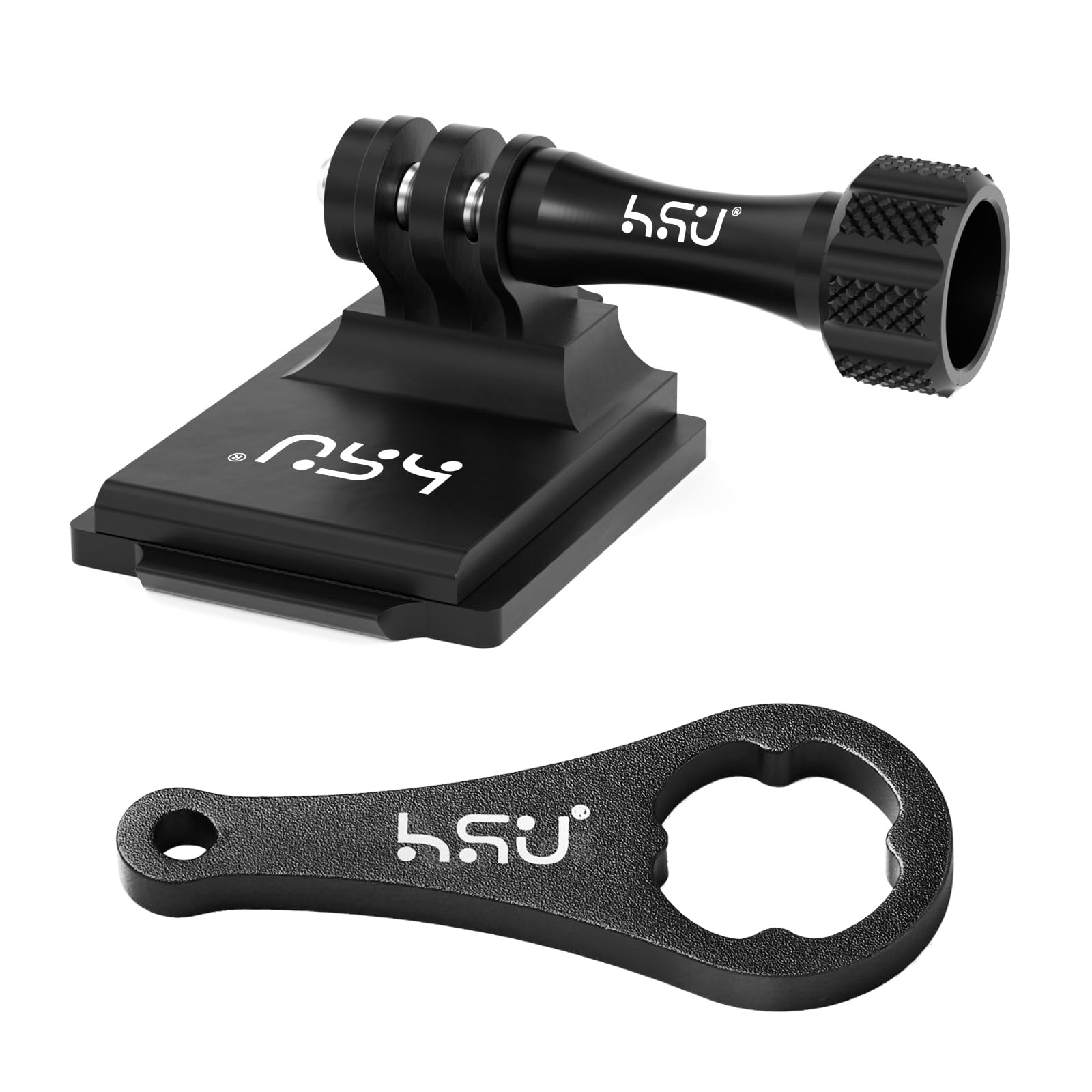 Hsu Aluminum Nvg Helmet Mount With Aluminum Thumbscrew Compatible With Gopro Hero 13/12/11/10 Black, Hero 9/8/7/6/5, Tactical Helmet For Dji Osmo Action 2, Insta360 One R/Akaso And Most Action Cameras