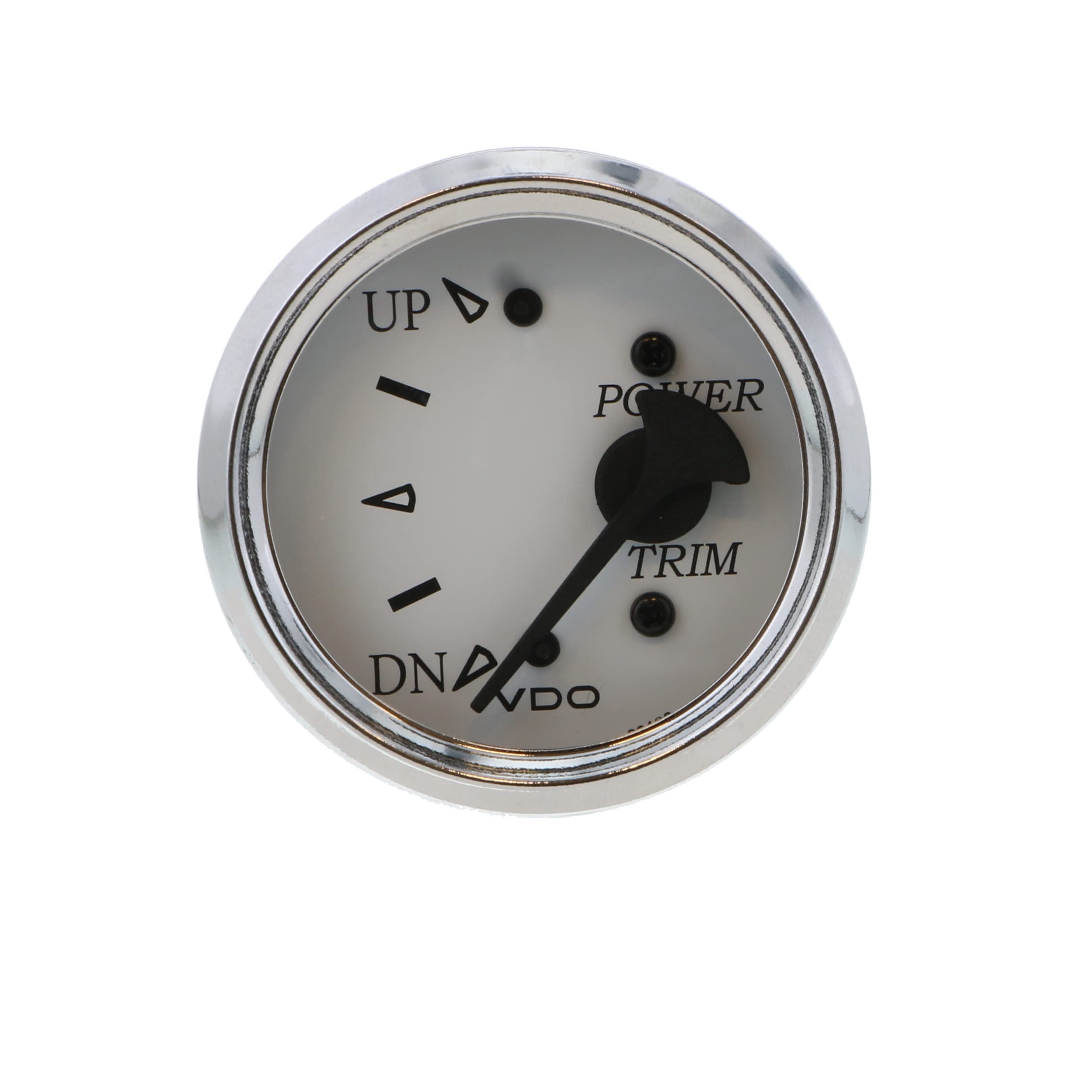 Vdo Cockpit Marine 52Mm (2-1/16'') Trim Gauge F/Johnson/Envinrude Engines - White Dial/Chrome Bezel,WBEEAB08X4YMCC8