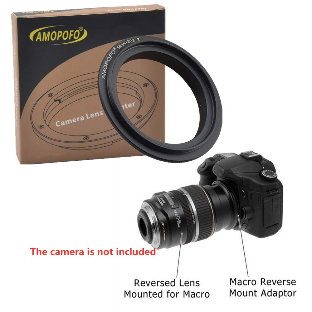 58Mm Macro Lens Reverse Ring Compatible With Ef R Full Famer Camera And With 58Mm Filter Thread Lens(58Mm Eos R)